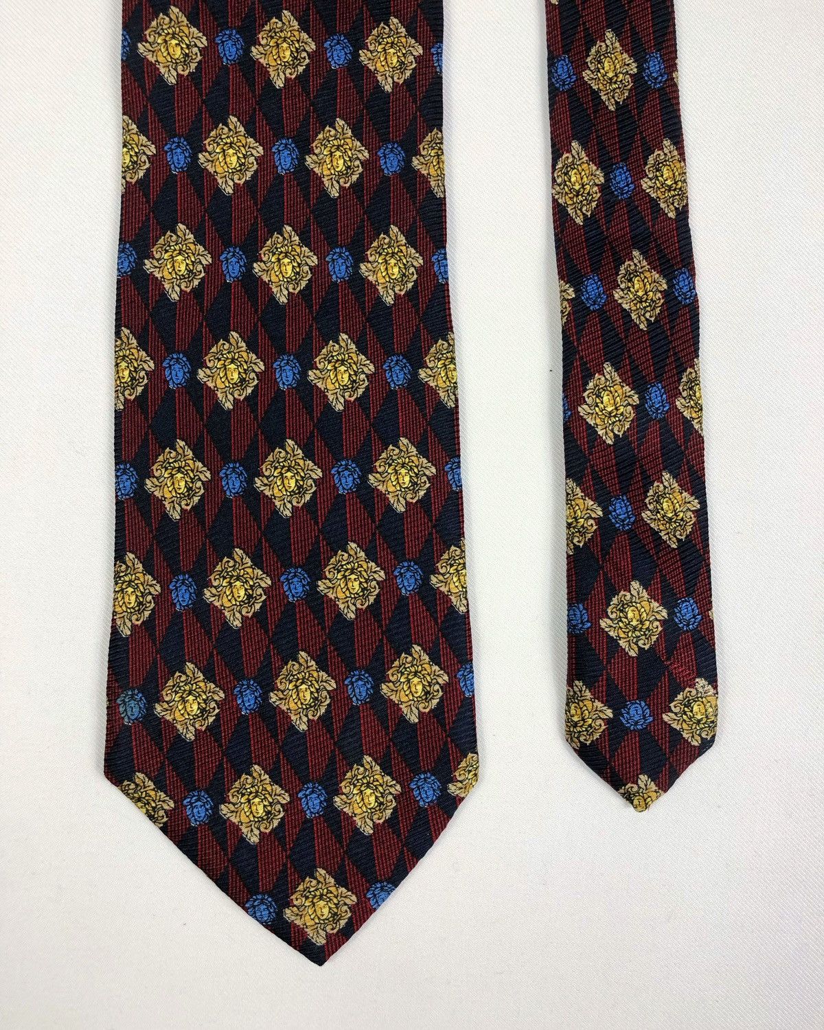 Versace Vtg Gianni Versace Medusa Monogram Silk Tie Made in Italy Size ONE SIZE - 3 Thumbnail