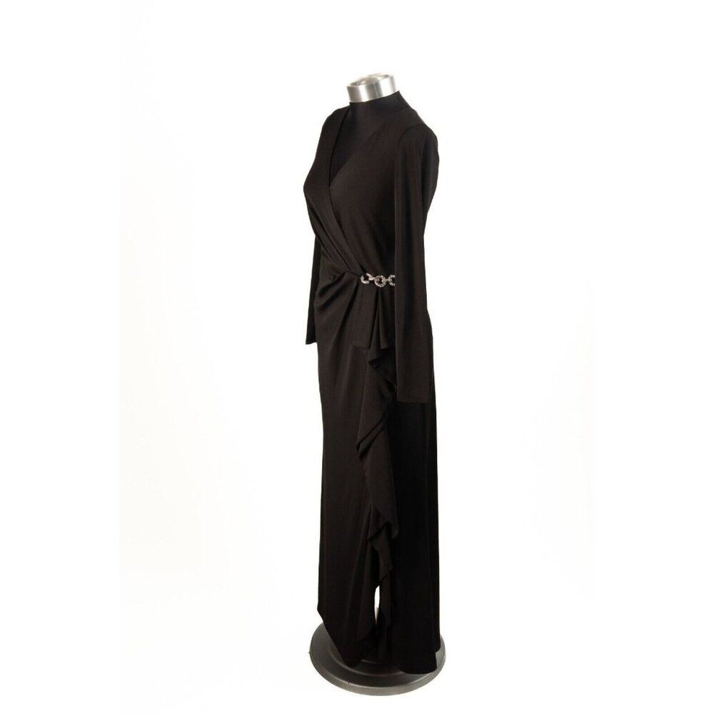 Ralph Lauren Ralph Lauren Long Sleeve Ruffle Trim Jersey Evening Gown Na Size M / US 6-8 / IT 42-44 - 4 Thumbnail