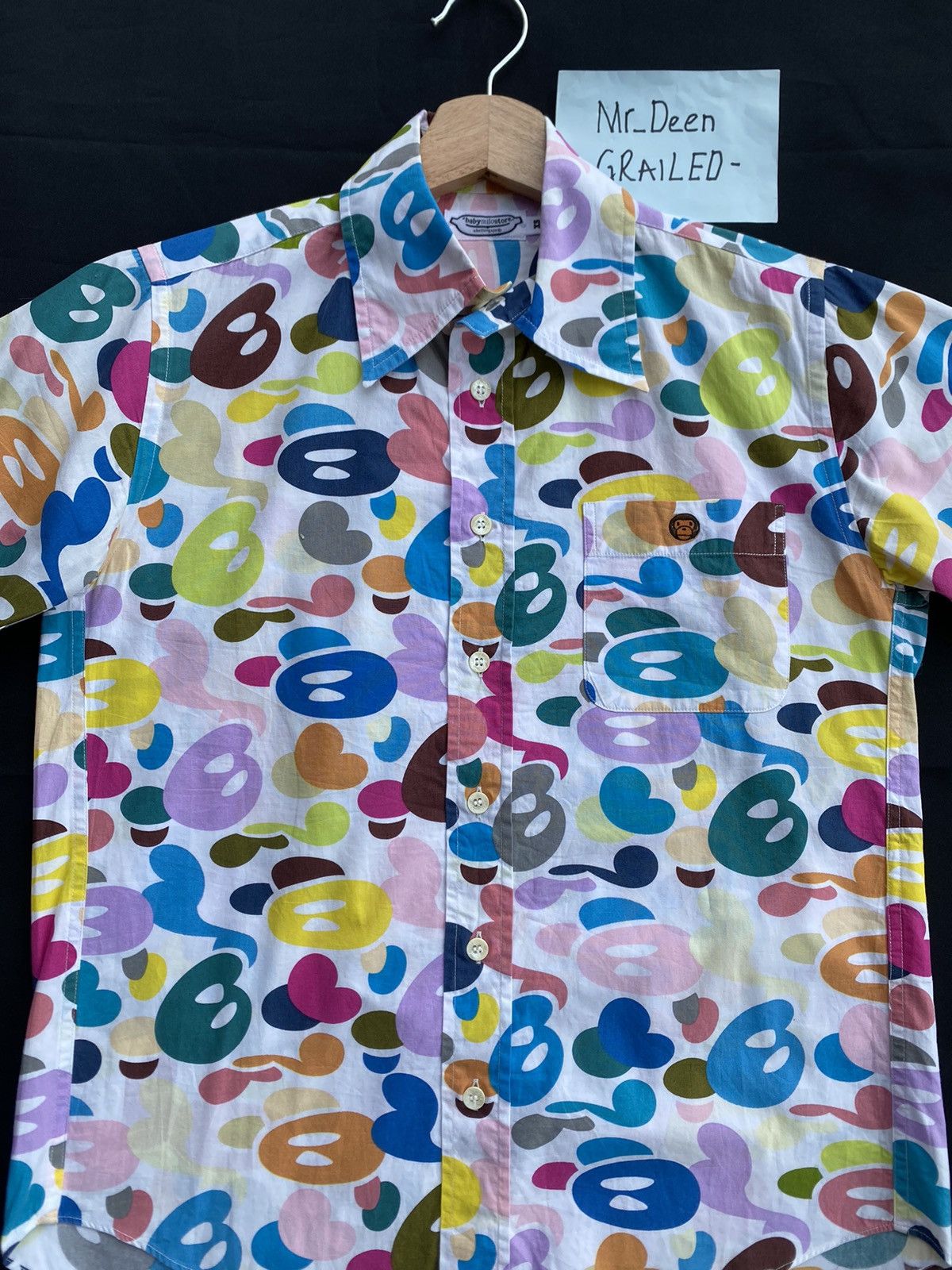 Bape Baby Milo Multicamo Button Up Shirt Size US XS / EU 42 / 0 - 7 Thumbnail