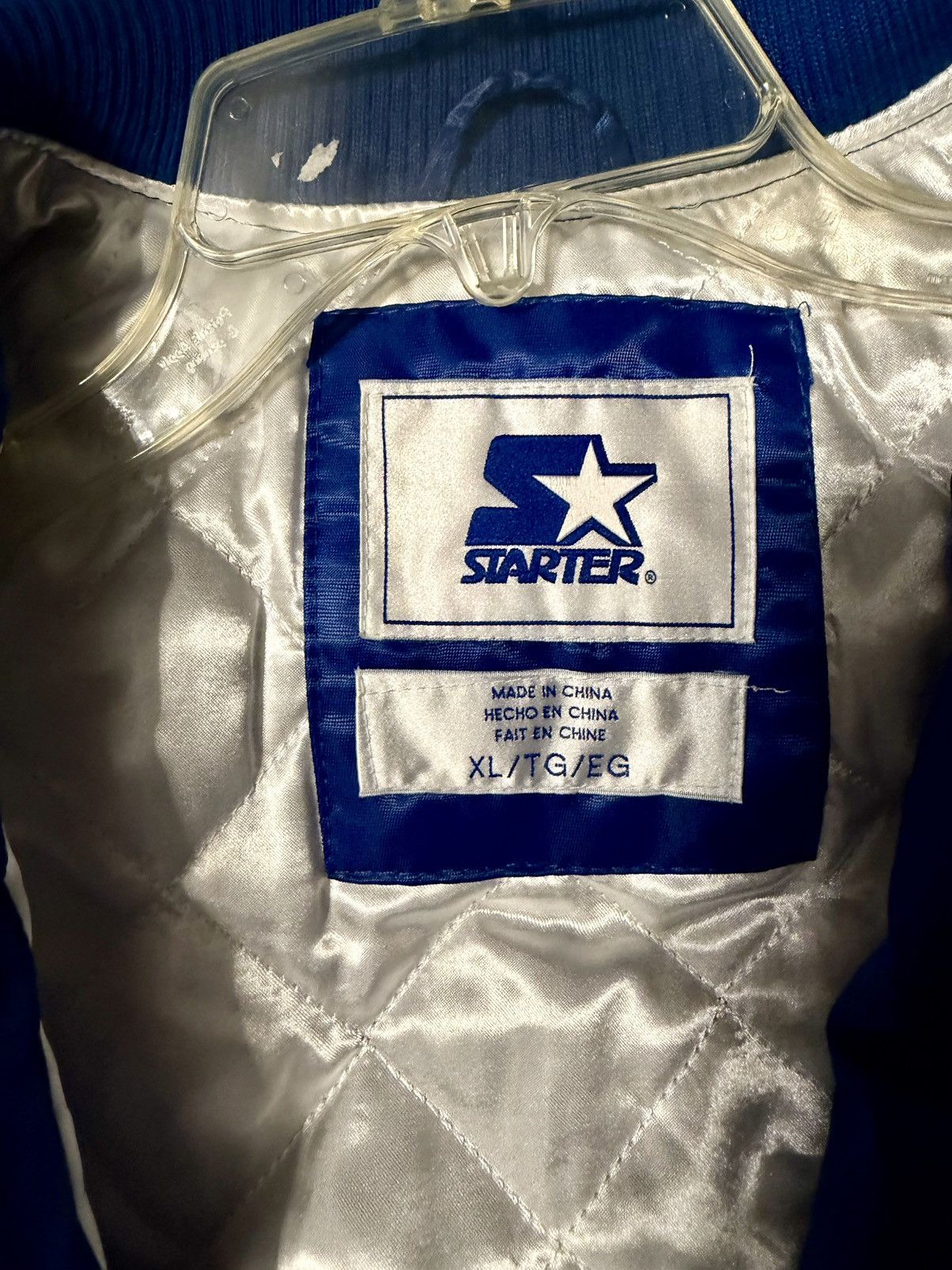 Starter Starter New York Knicks Satin Bomber Jacket (Snap-Front) Size US XL / EU 56 / 4 - 5 Thumbnail