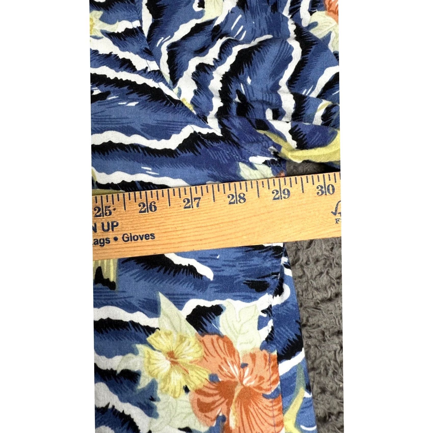 Vintage REPP LTD. Blue Marlin Fish Floral Hawaiian Shirt Button Up 3XL Mens Big & Tall Size US XXL / EU 58 / 5 - 4 Thumbnail