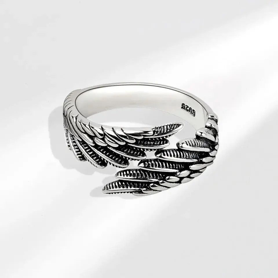 Jewelry Angel Wings Adjustable Ring Size ONE SIZE - 1 Thumbnail