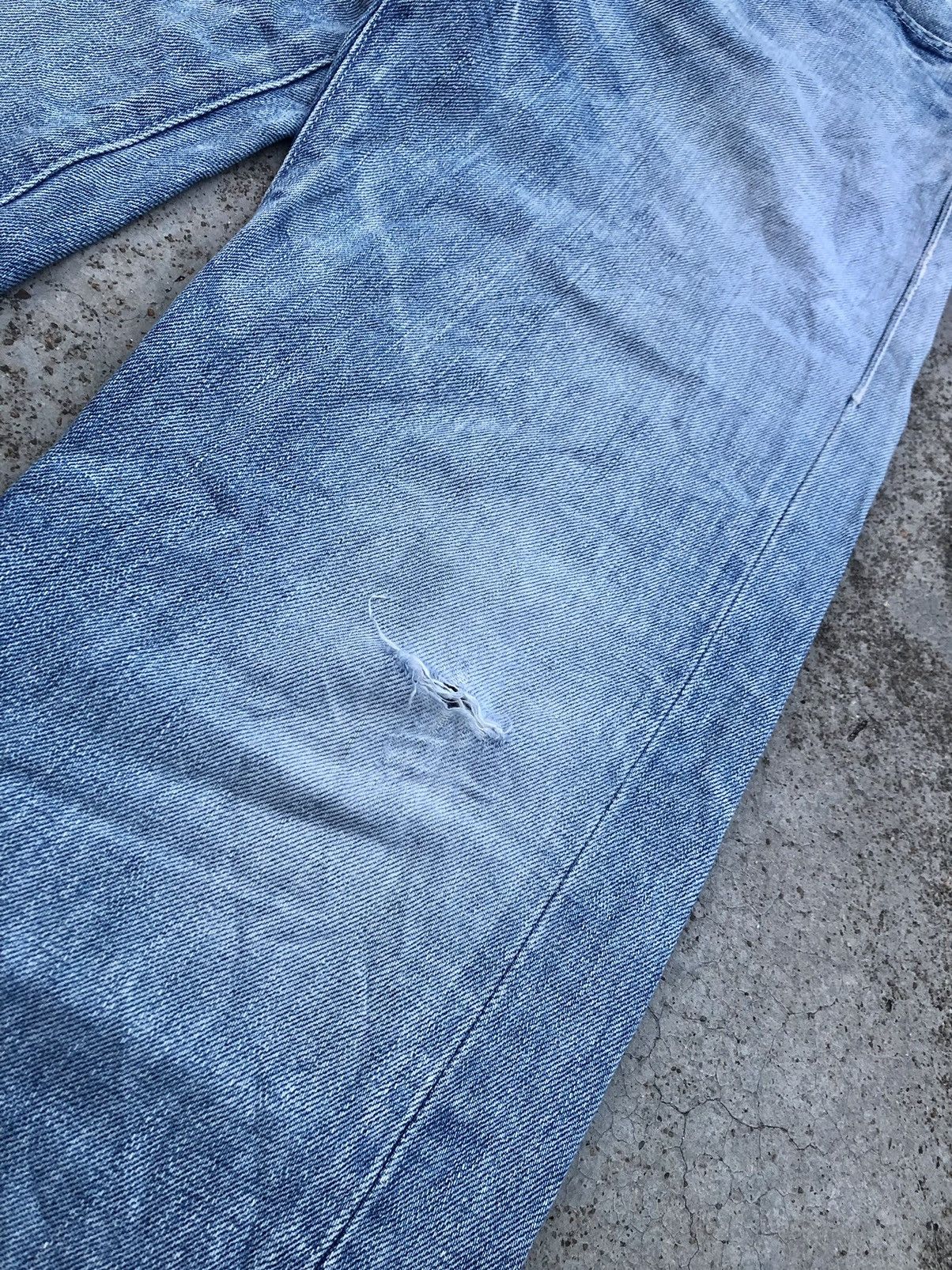 Japanese Brand × mina perhonen SELVEDGE DISTRESSED DENIM PANT Size US 29 - 6 Thumbnail