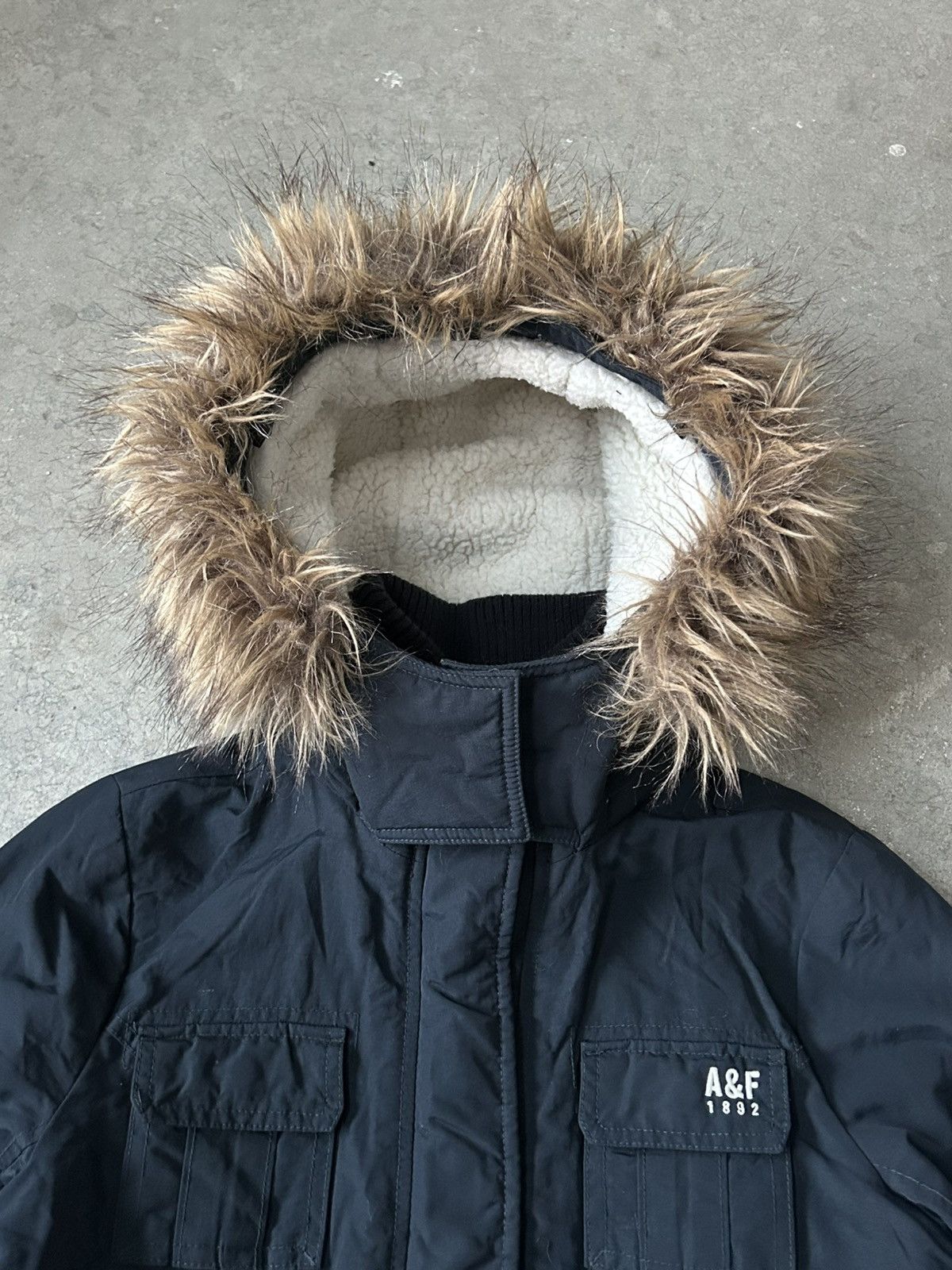 Abercrombie & Fitch Abercrombie Parka Sherpa Fur Hoodie Jacket i6w9 style Size L / US 10 / IT 46 - 2 Thumbnail