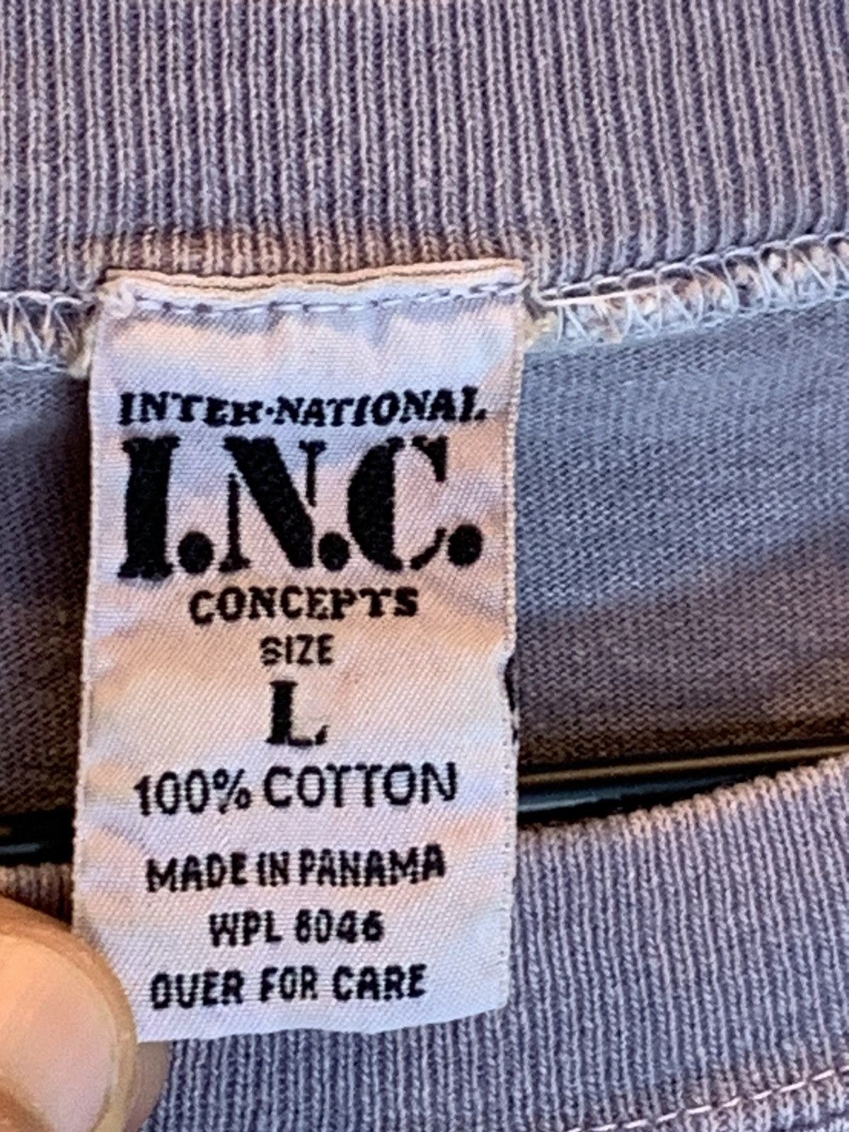 Vintage *RARE* Vintage INC Lilac Lavender Single Stitch Faded Shirt Size US L / EU 52-54 / 3 - 9 Thumbnail
