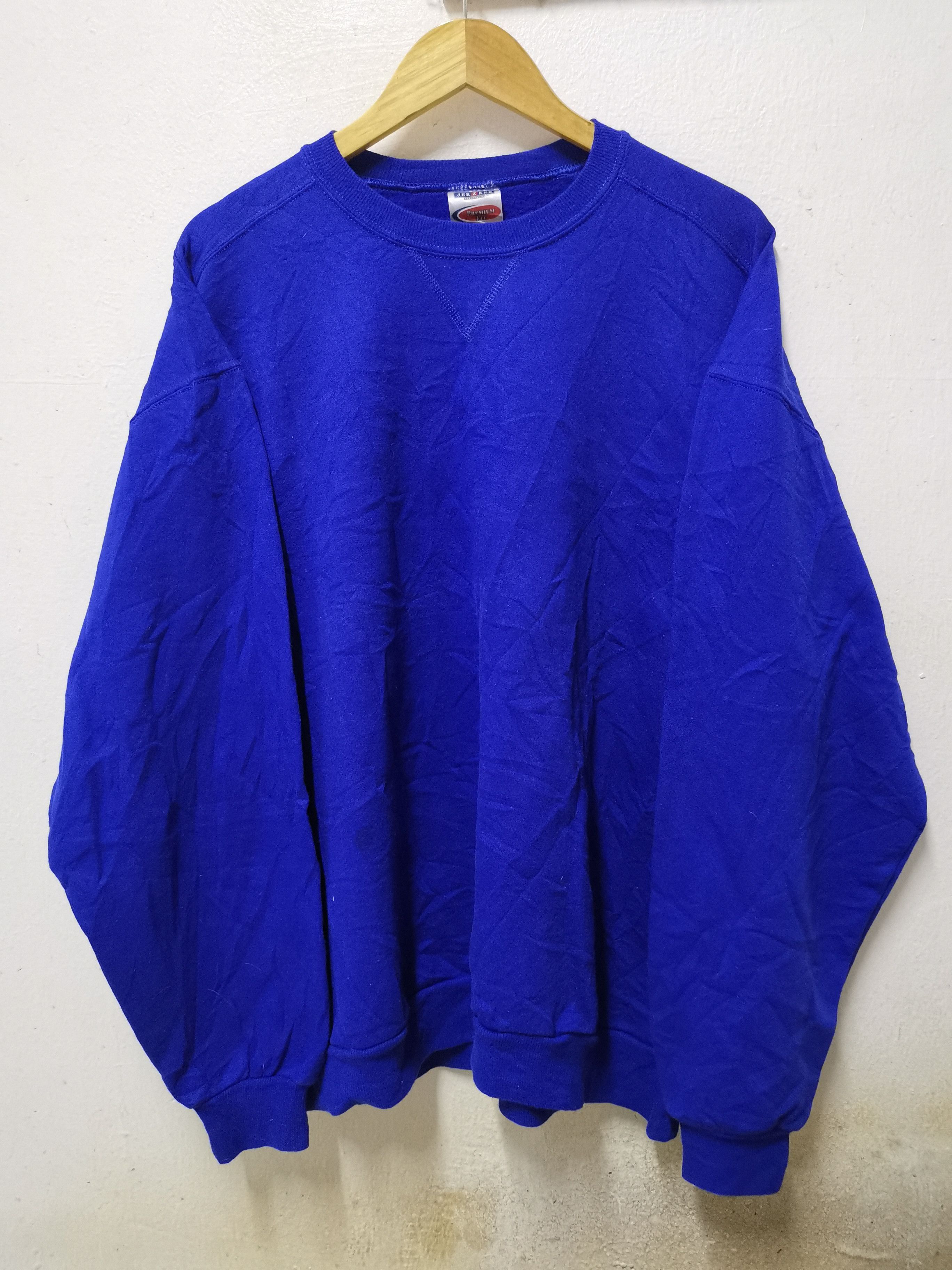 Japanese Brand × Jerzees Vintage jerzeez plain sweatshirt Size US XL / EU 56 / 4 - 1 Thumbnail