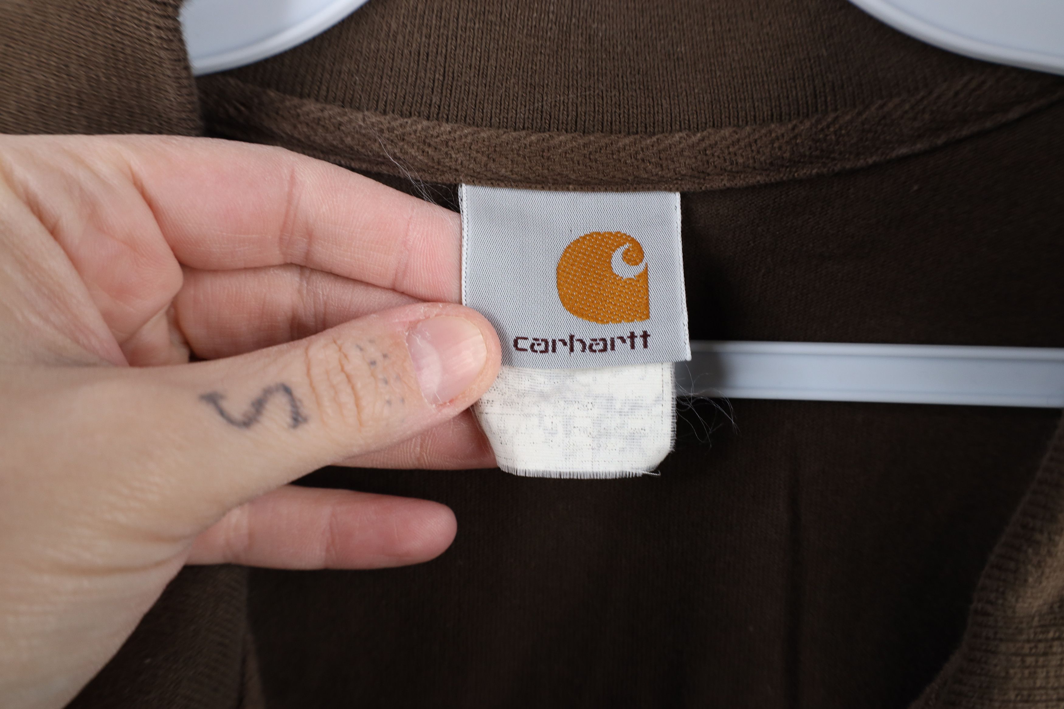 Carhartt × Vintage Vintage 90s Carhartt Spell Short Sleeve Polo Shirt Cotton Size US XXL / EU 58 / 5 - 7 Thumbnail