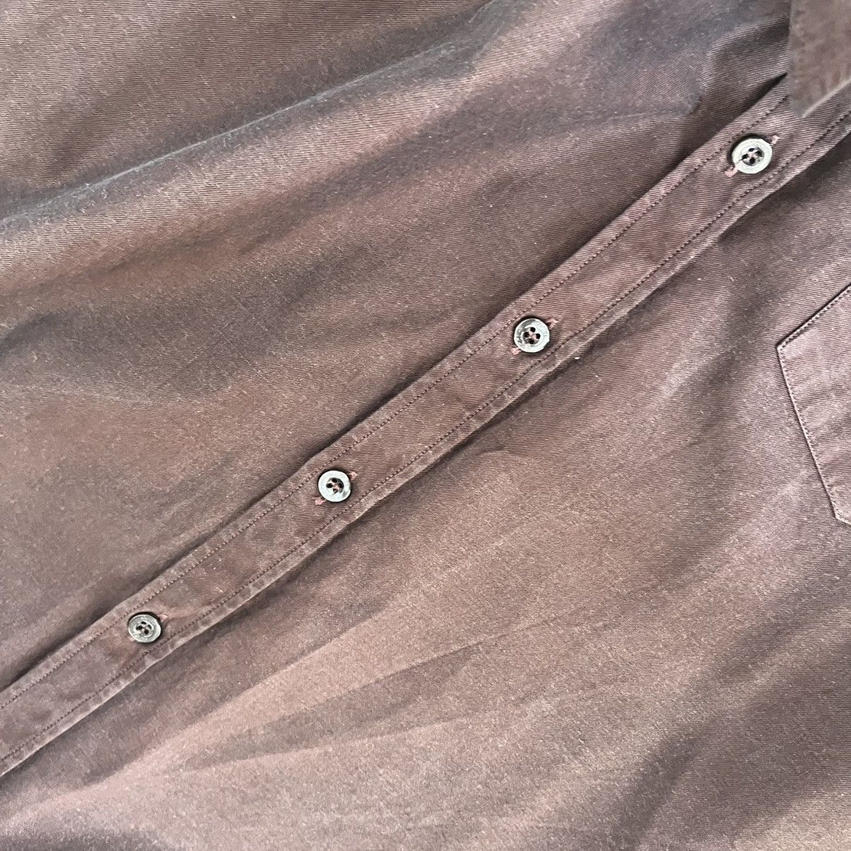 Gucci Gucci Logo Brown Dress Shirt Size US L / EU 52-54 / 3 - 5 Thumbnail