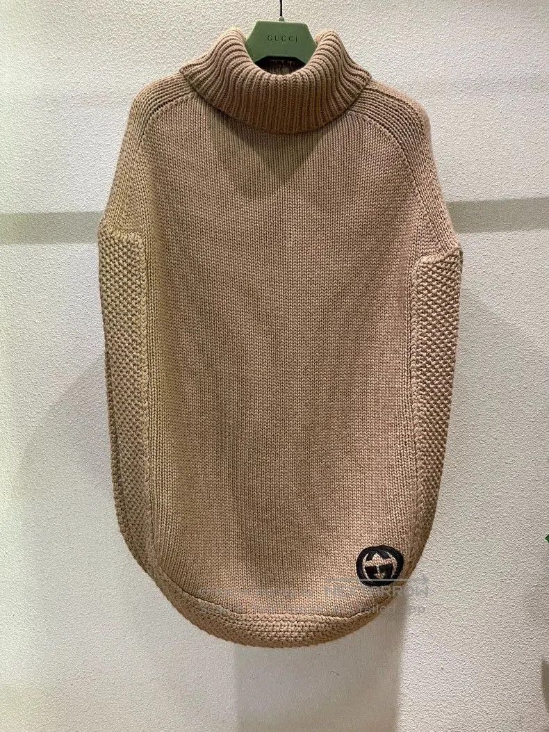 Gucci Gucci Double G Turtleneck Wool Cape Sweater S. Size US S / EU 44-46 / 1 - 1 Thumbnail