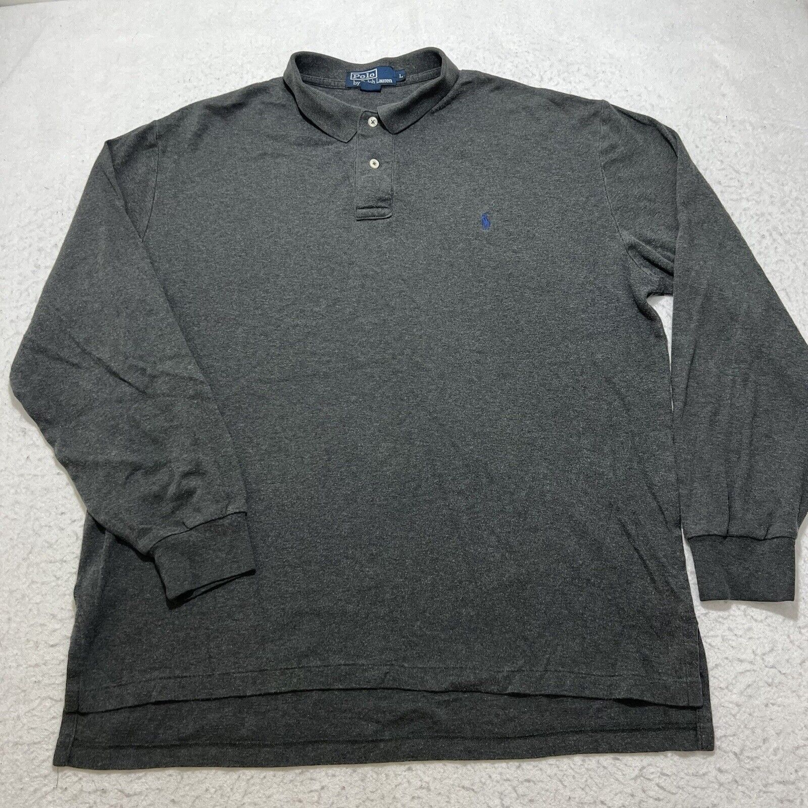 Polo Ralph Lauren Polo Ralph Lauren Gray Polo Shirt Blue Pony Logo Size US L / EU 52-54 / 3 - 1 Thumbnail