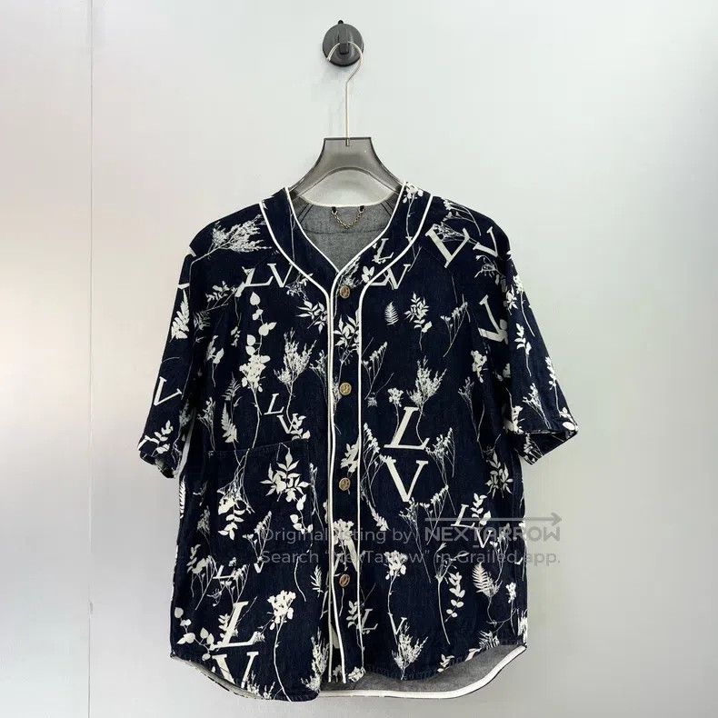Louis Vuitton Louis Vuitton Wheat ear denim short sleeve shirt Size US M / EU 48-50 / 2 - 1 Thumbnail
