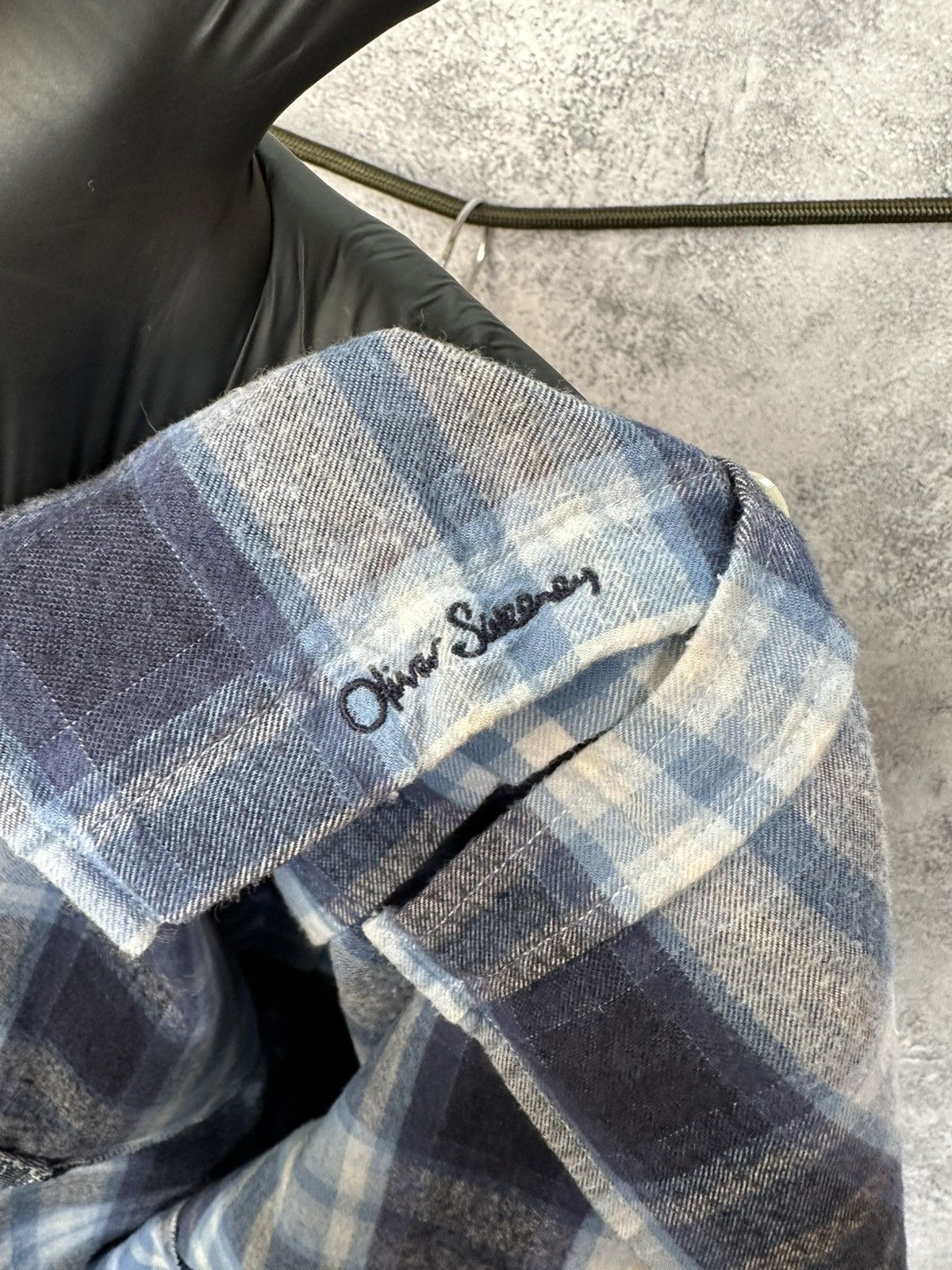 Oliver Sweeney Oliver Sweeney Censo Brushed Cotton Check Shirt Button Up Size US XL / EU 56 / 4 - 12 Thumbnail