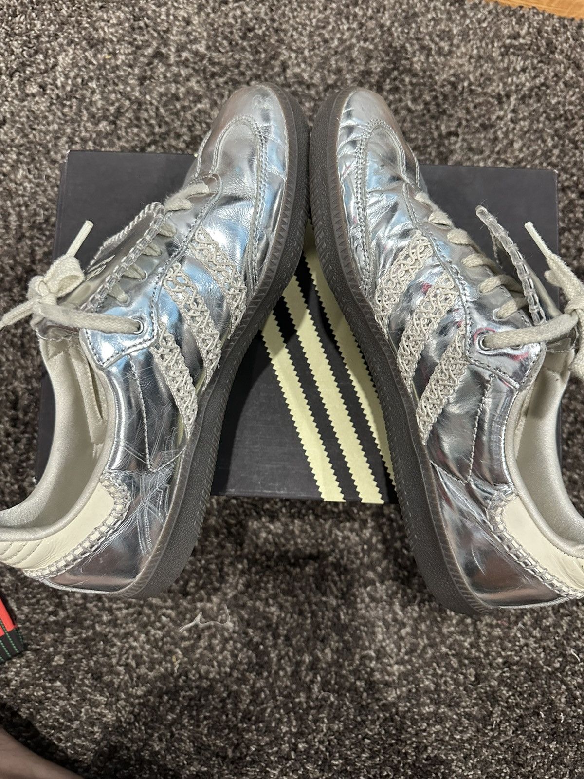 Adidas × Wales Bonner Adidas Wales Boner Samba Silver Grey/Chrome Size US 10.5 / EU 43-44 - 9 Thumbnail