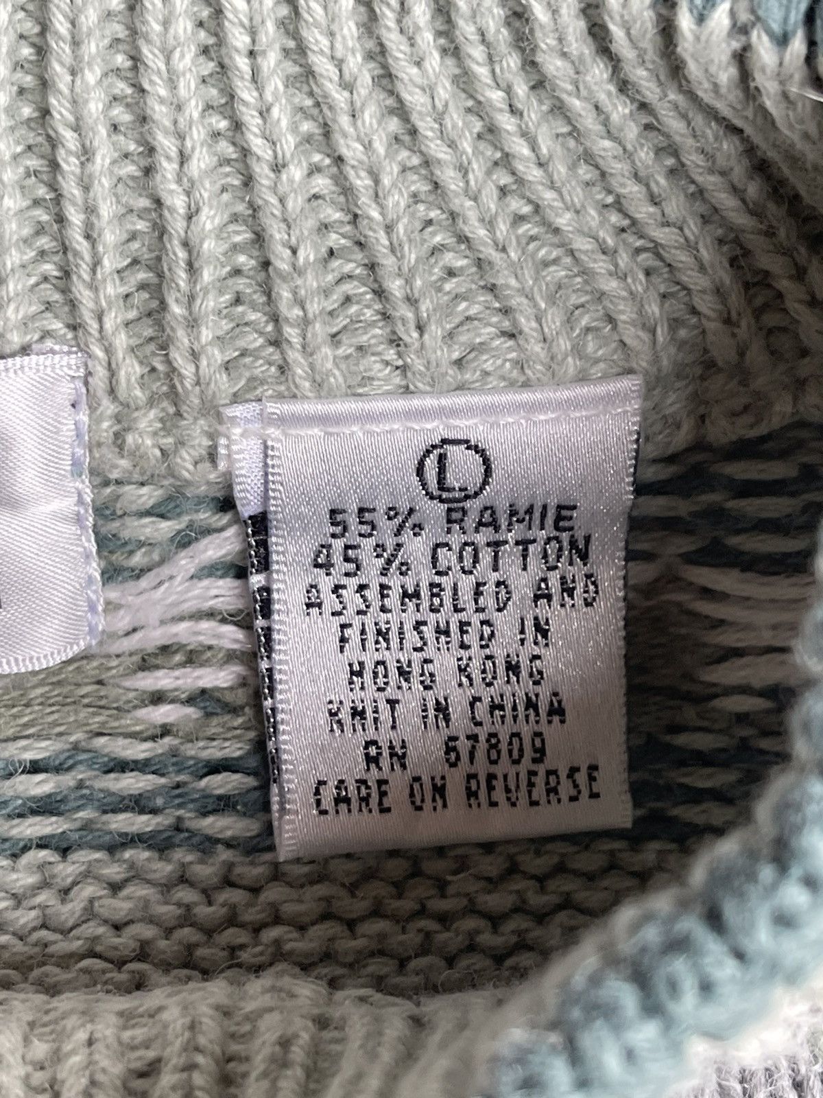 Vintage Vintage 90s Sweater Cotton Knit Size US L / EU 52-54 / 3 - 3 Thumbnail
