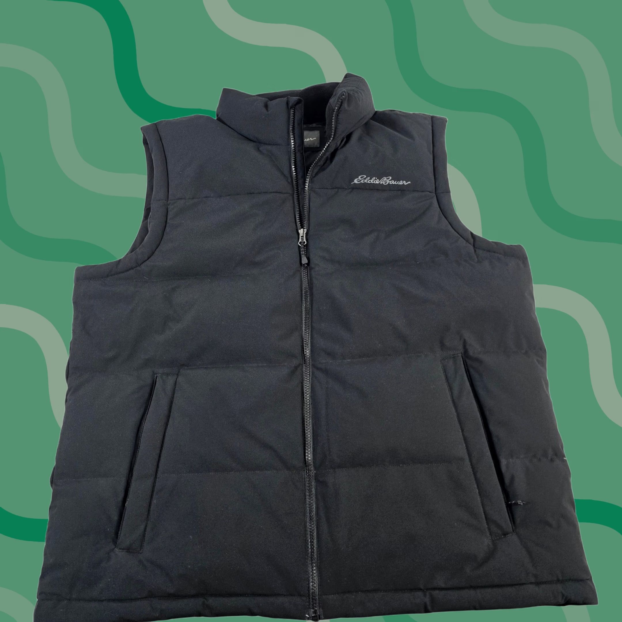 Eddie Bauer VINTAGE? No. (Omit) Eddie Bauer Men's EB550 Black Down Puffer Vest XL Insulated -> Eddie Bauer Men’s EB550 Black Down Puffer Vest XL Insulated Size US XL / EU 56 / 4 - 1 Thumbnail