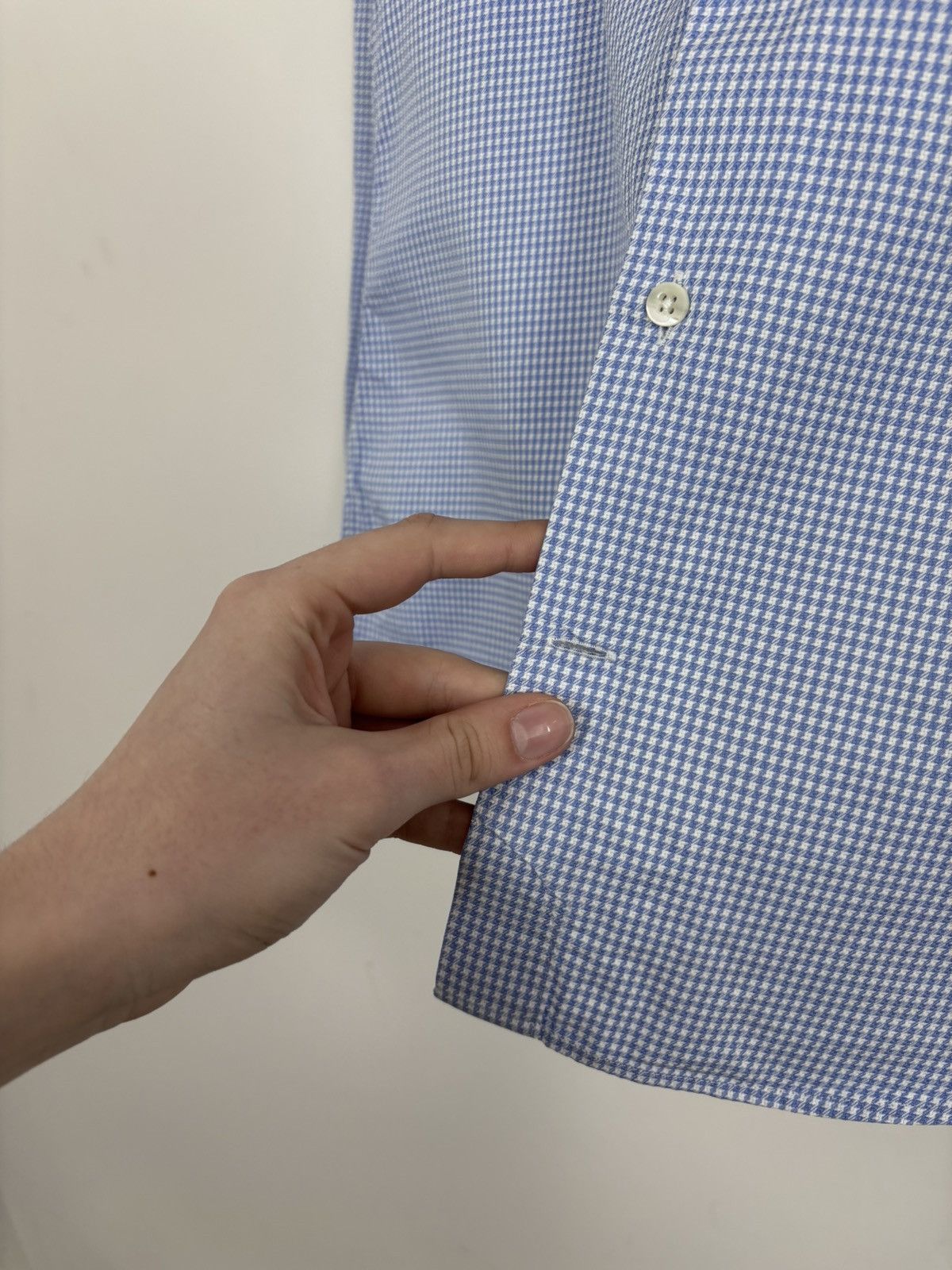 Strenstroms Stenstroms Men’s Slimline Twofold Cotton Dress Shirt Size US M / EU 48-50 / 2 - 6 Thumbnail