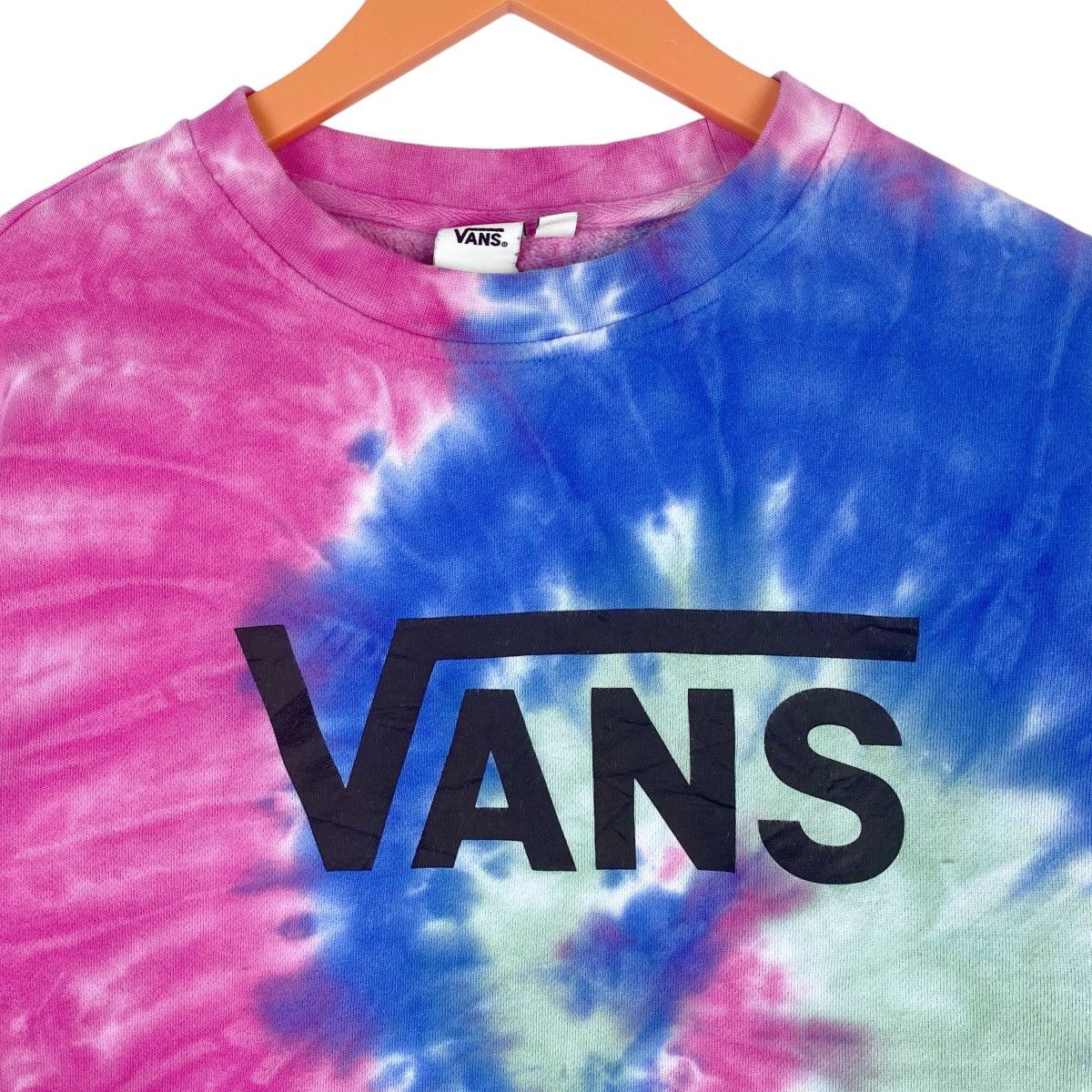 Vans Vans Crop Top Multicolor Sweatshirt Crewneck Pullover Jumper Size M / US 6-8 / IT 42-44 - 2 Thumbnail