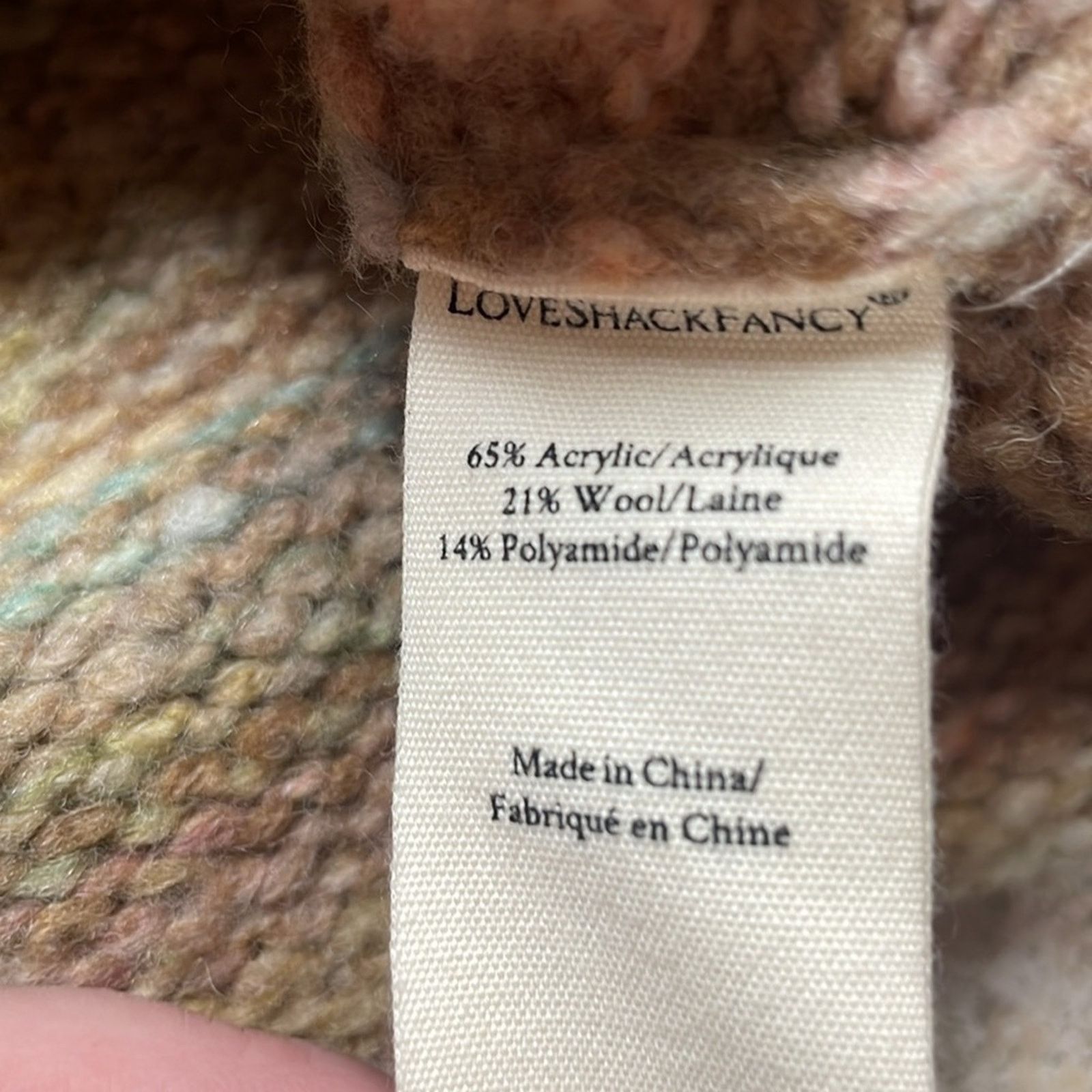 LoveShackFancy LOVESHACKFANCY Wilford Boyfriend Cardigan Harvest Oat Size XS / US 0-2 / IT 36-38 - 12 Thumbnail