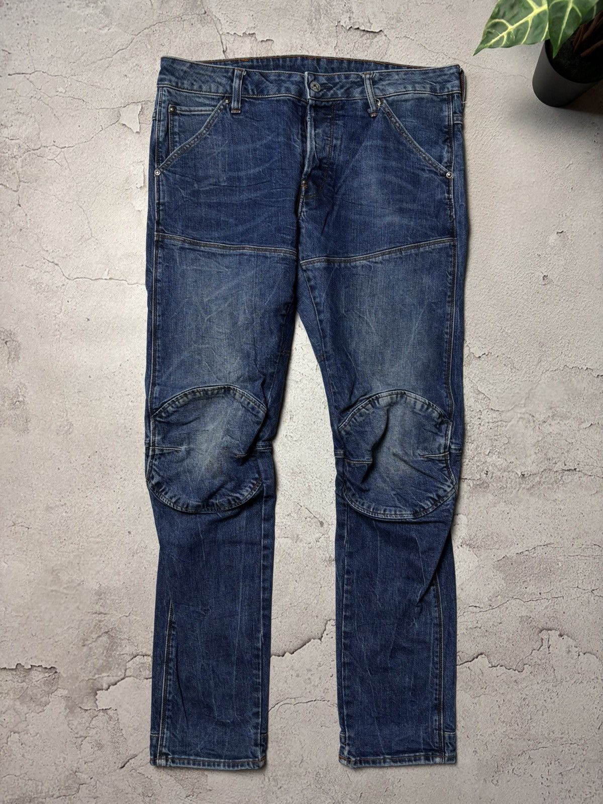 G-Star G-STAR RAW MEN'S JEANS 5620 3D Slim W32 L32 BLUE STRETCH Size US 32 / EU 48 - 1 Thumbnail