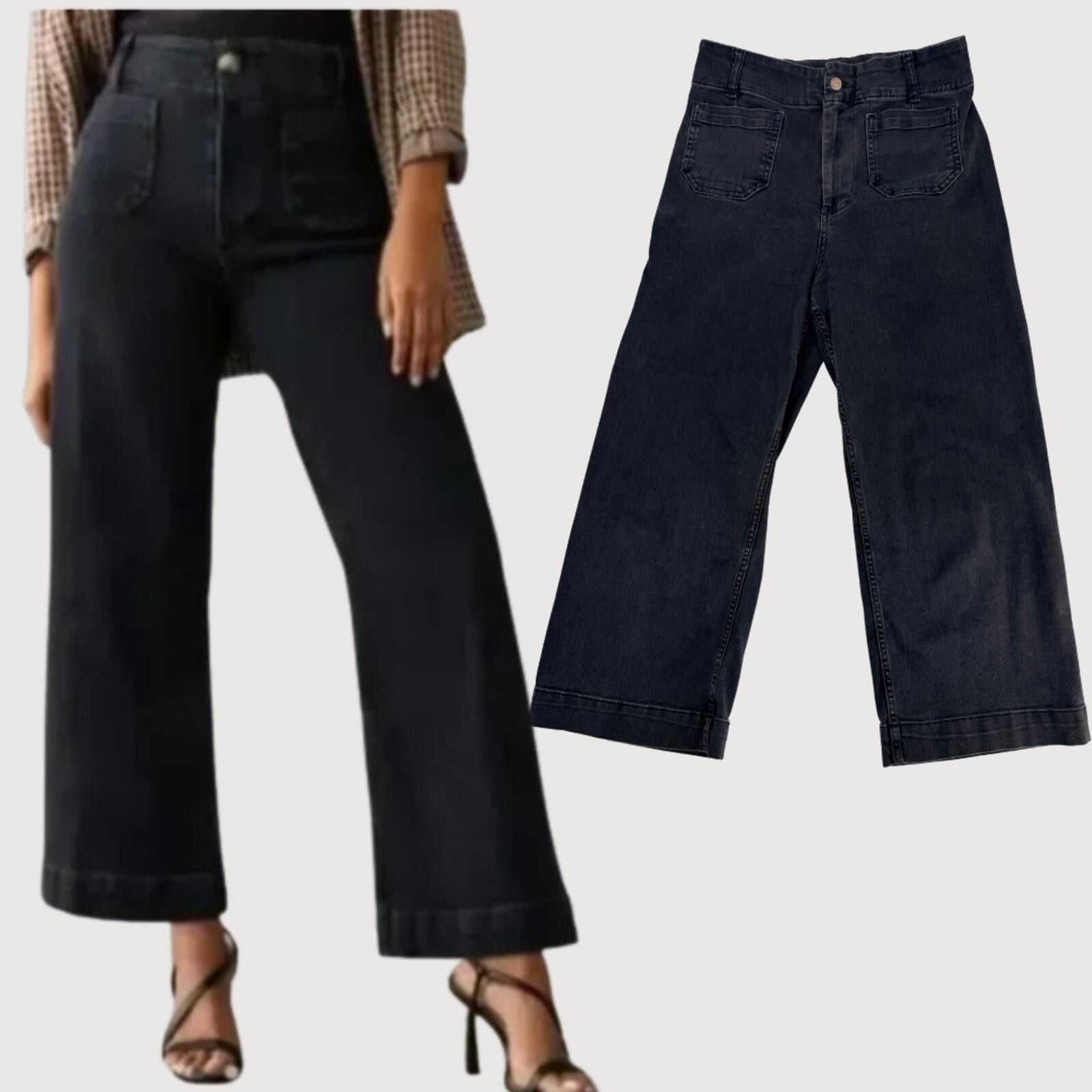 Other Anthropologie Pilcro Day Tripper Wide Leg Jeans 28 Size 28" / US 6 / IT 42 - 1 Thumbnail