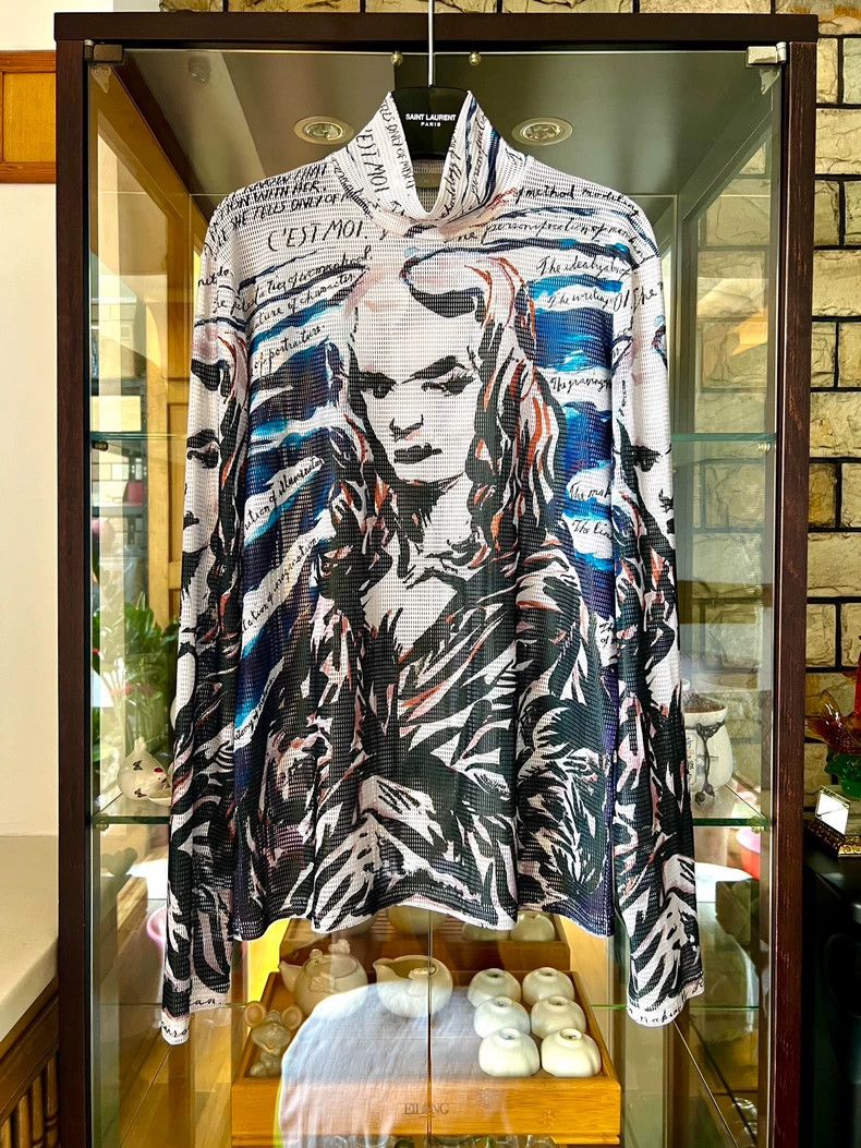 Dior Dior Mona Lisa Graffiti Turtleneck Sweater- DMC Size US M / EU 48-50 / 2 - 1 Thumbnail