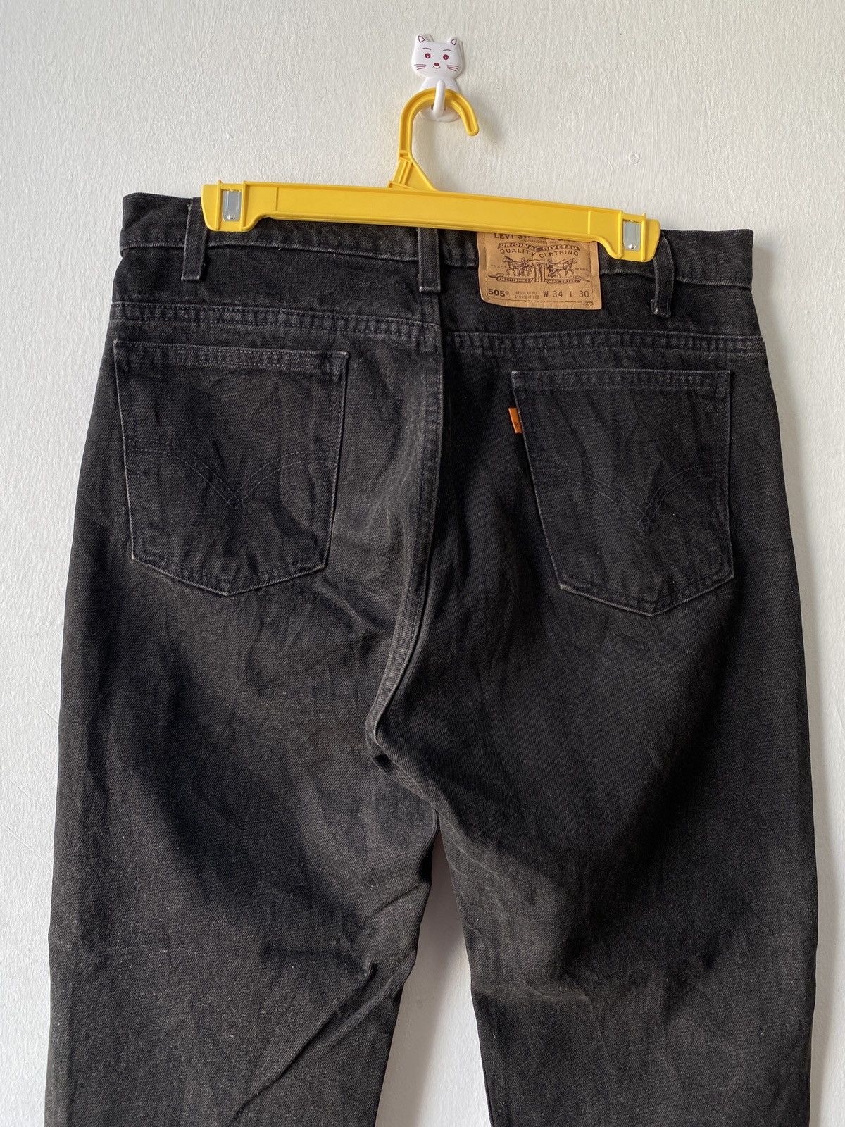 Levi's × Levi's Vintage Clothing × Vintage Vintage 90s Levi’s 505 Regular Fit Straight Leg Orange Tab Size US 33 - 7 Thumbnail