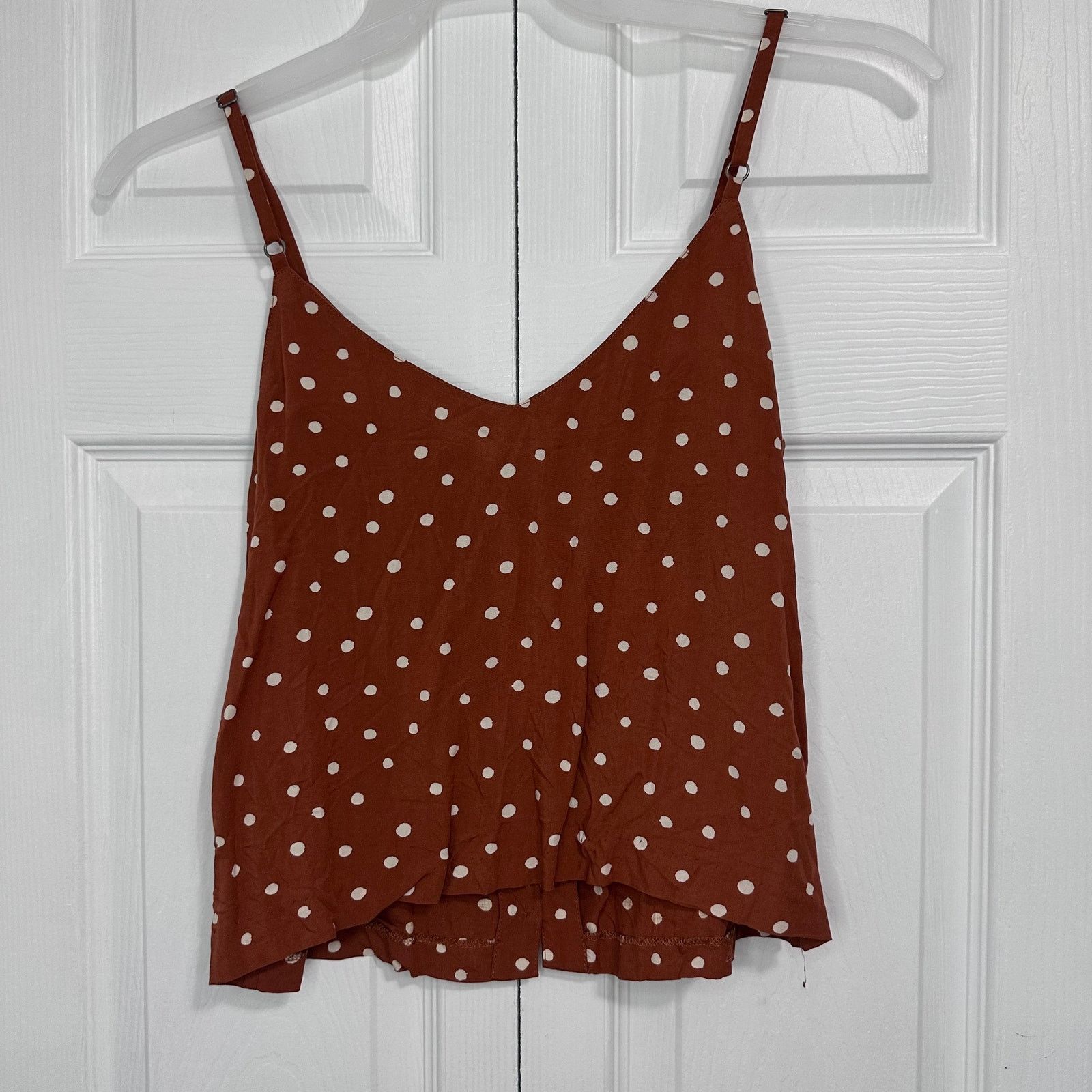 Madewell Madewell Burnt Clay Polka Dot Cami Tank Size 4 Size S / US 4 / IT 40 - 2 Thumbnail