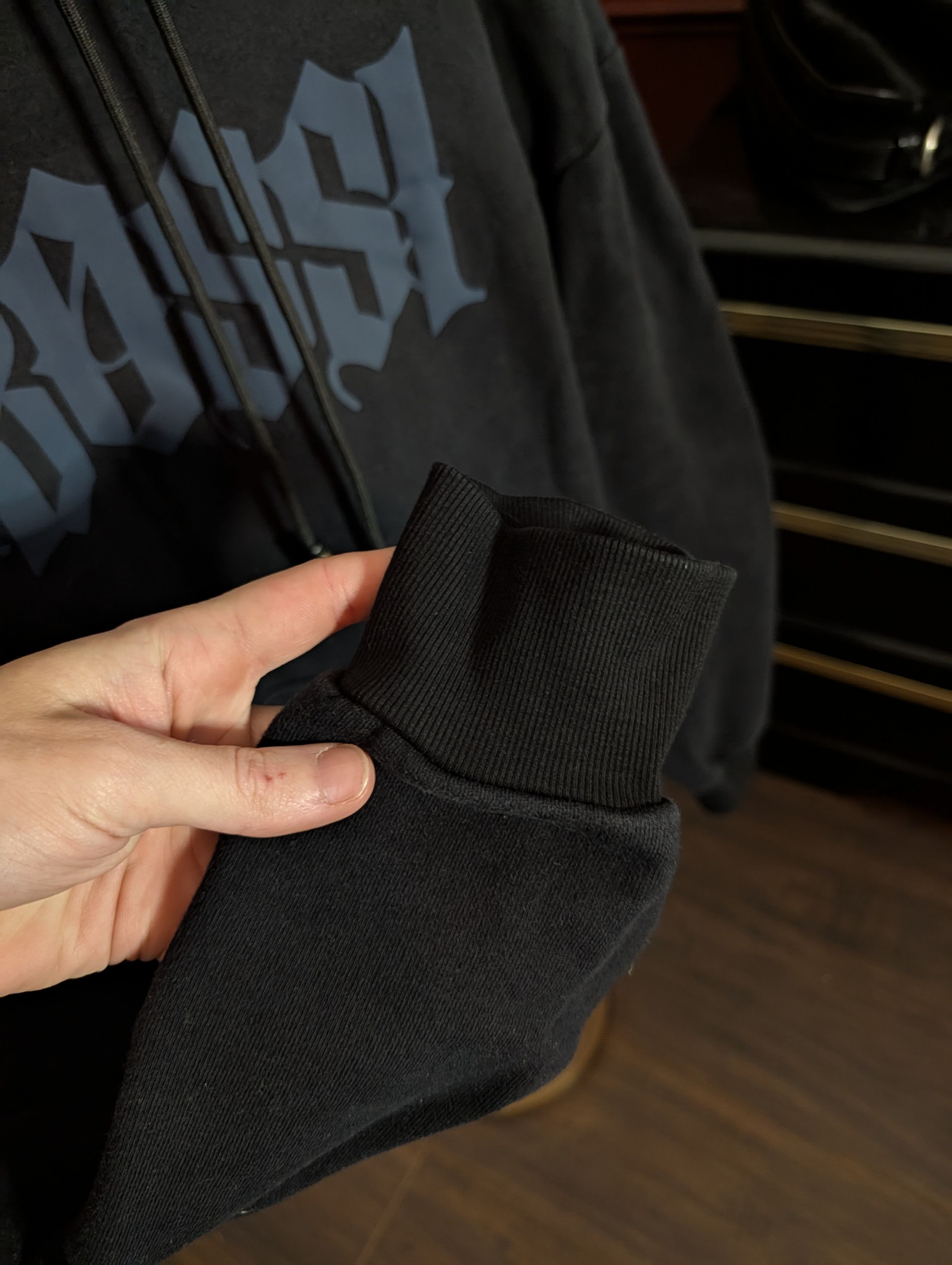 Bossi Sportswear Black logo graphic beaded drawstring hoodie MiUSA large Size US L / EU 52-54 / 3 - 7 Thumbnail