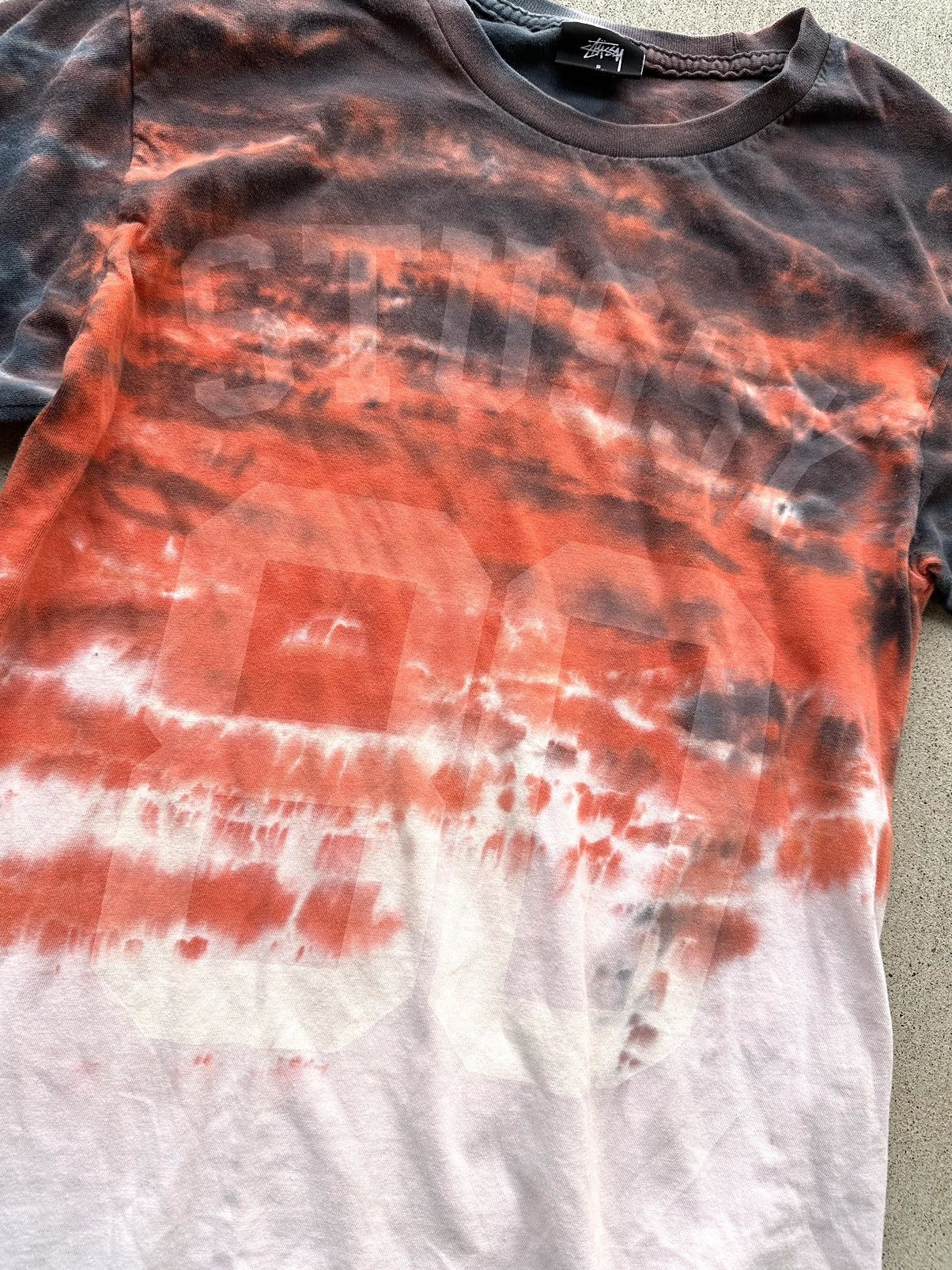 Stussy × Vintage Stussy Tee Men Size Small Tye Dye 80 Spell Out Size US S / EU 44-46 / 1 - 2 Thumbnail