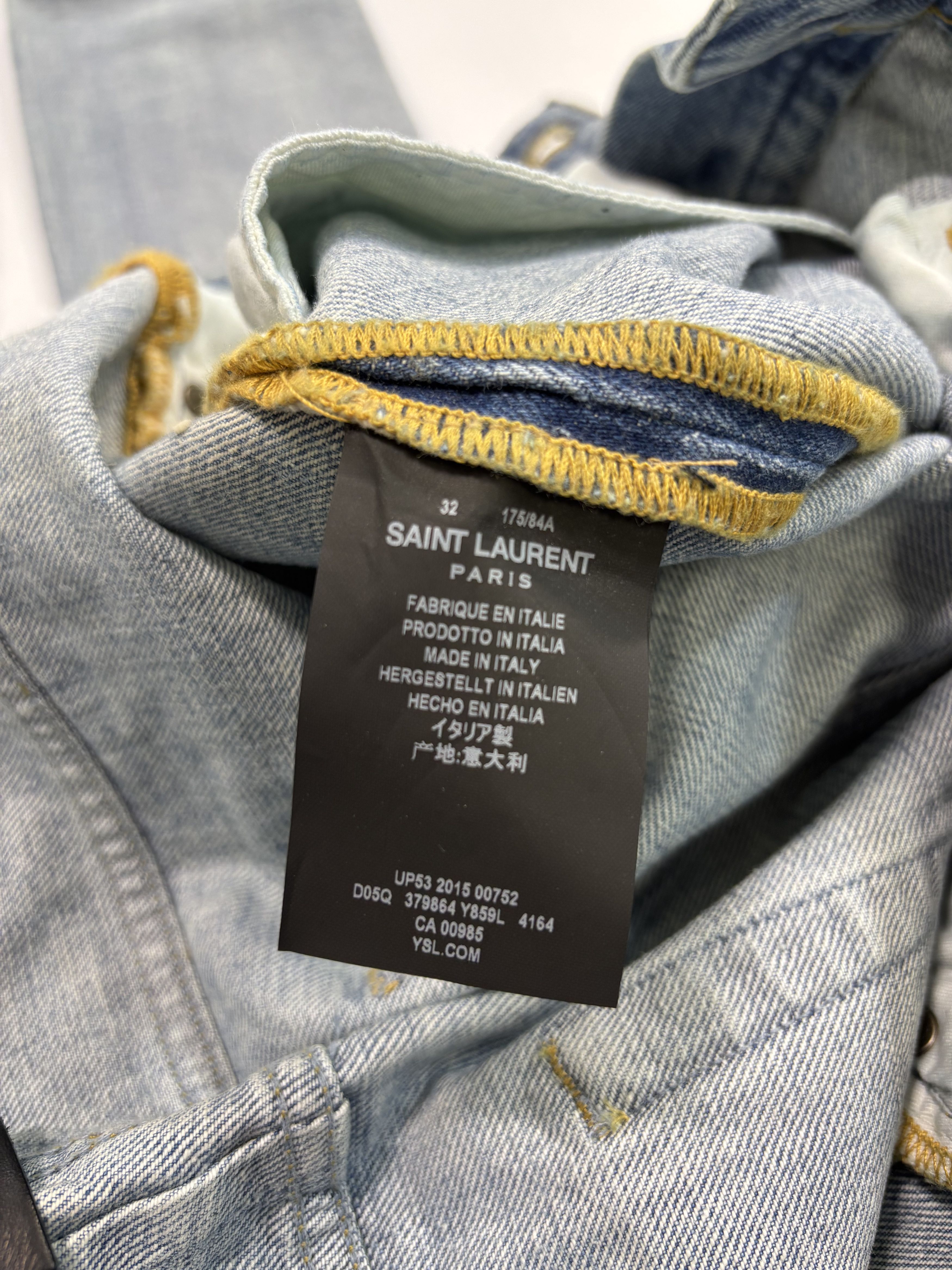 Saint Laurent Paris Saint Laurent Distressed Denim Size US 32 / EU 48 - 3 Thumbnail