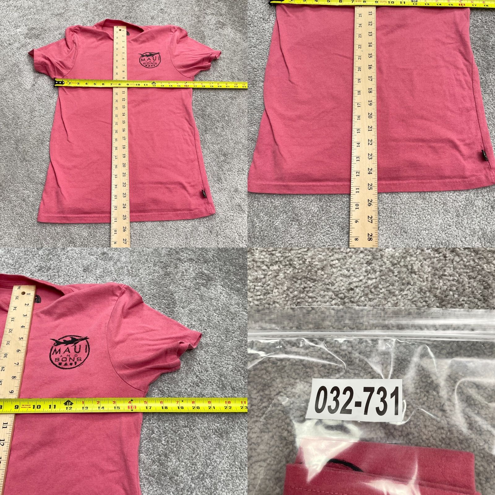 Pinko Maui and Sons T-Shirt Mens Small Pink Crew Neck Short Sleeve Graphic 90s Vintage Tee Size US S / EU 44-46 / 1 - 8 Thumbnail
