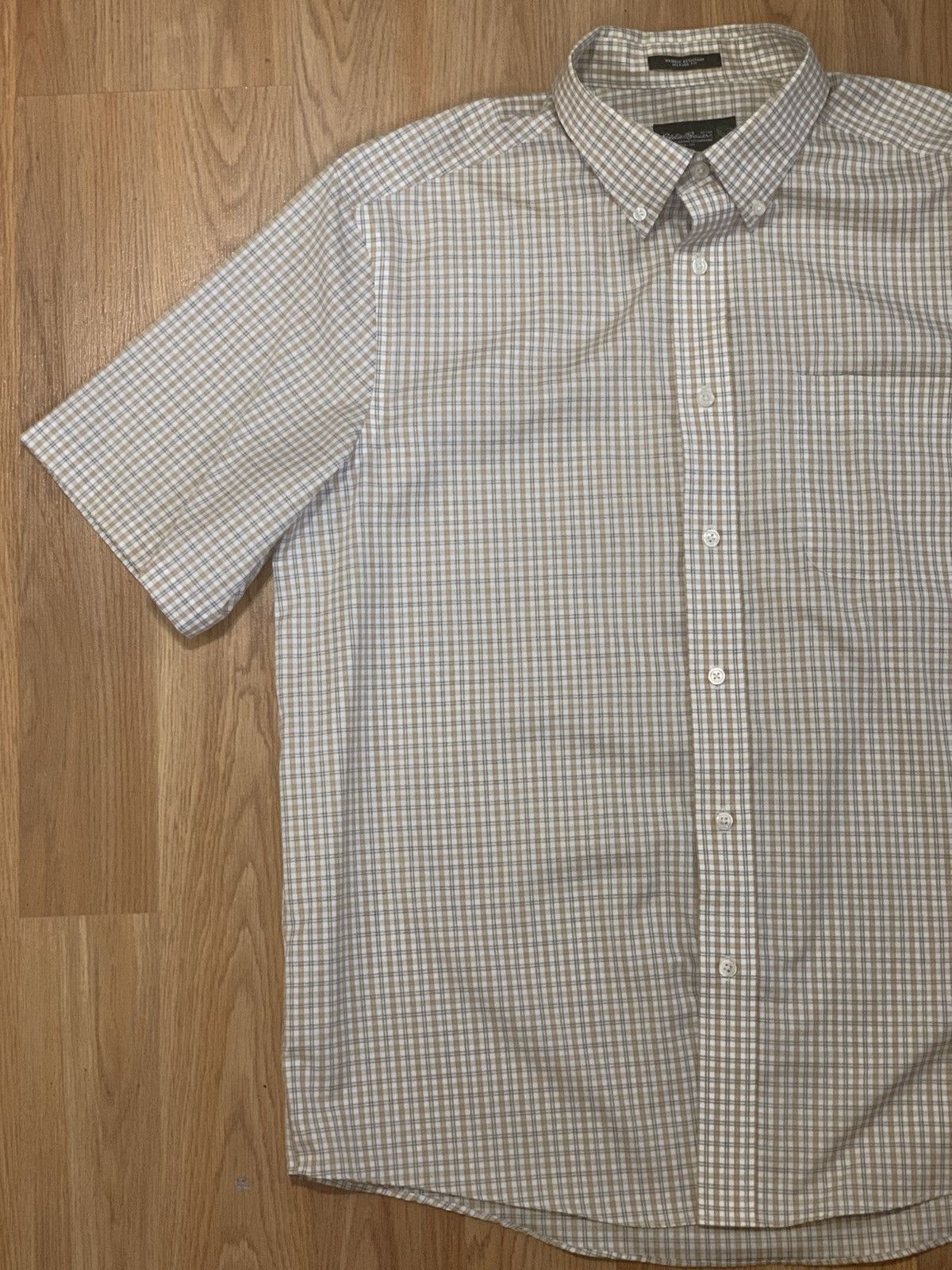 Eddie Bauer SzL-Eddie Bauer Relaxed Fit Short Sleeve Button Up Plaid Size US L / EU 52-54 / 3 - 2 Thumbnail