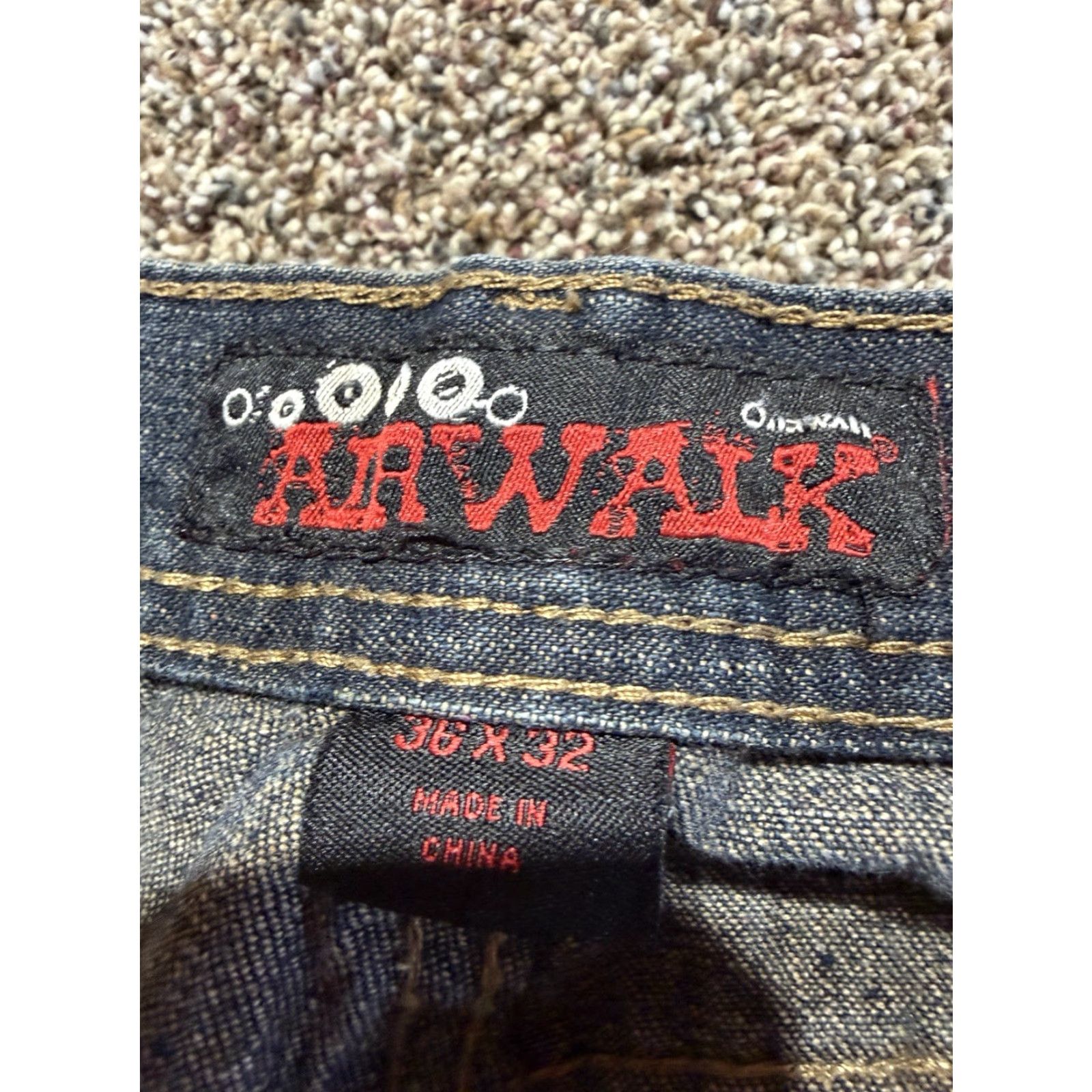 Airwalk VINTAGE AIRWALK Jeans Men 36X32 Blue Denim Cotton 5-Pocket Straight Bootcut Size US 36 / EU 52 - 4 Thumbnail