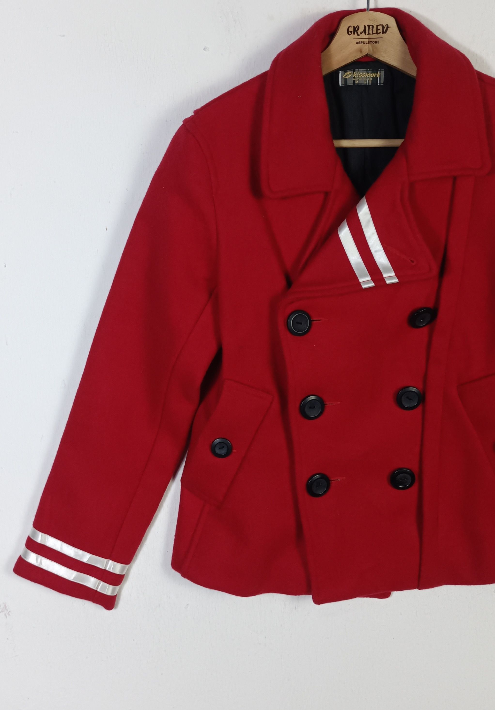 🇯🇵Biker Jacket Wool Double Breast Kiismark Japan