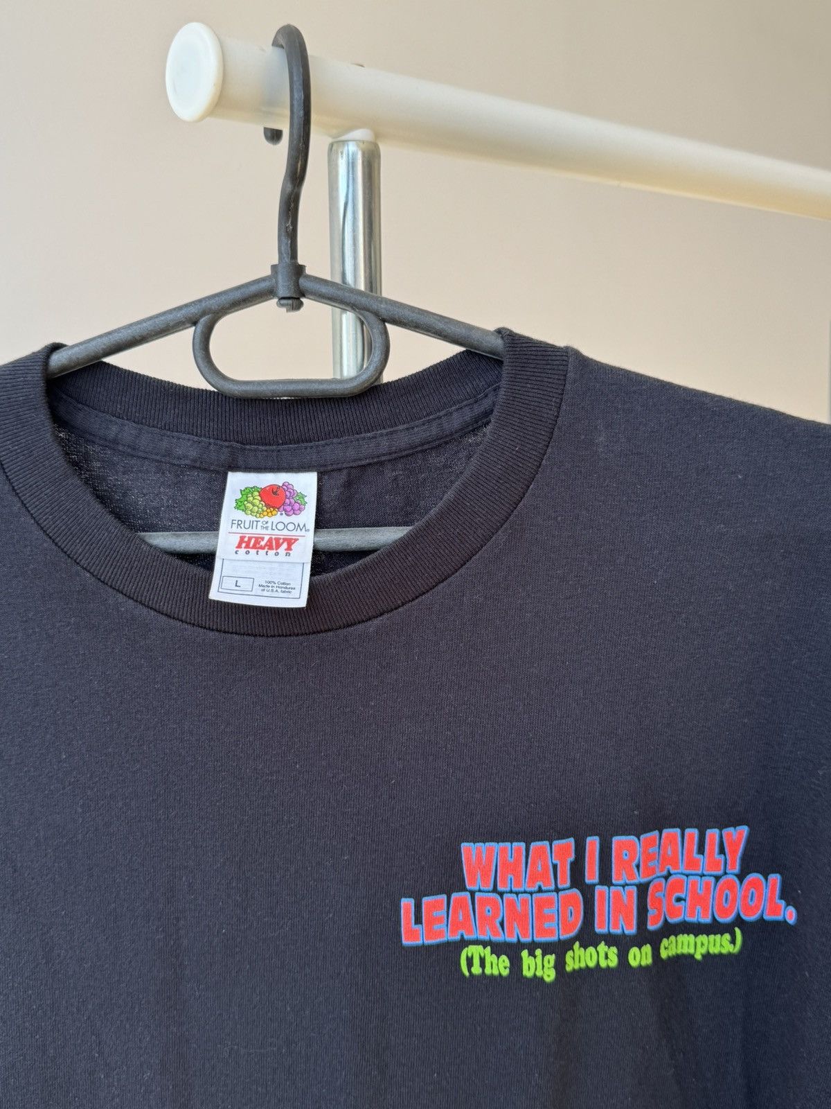 Vintage Vintage What I Really Learned In School Shots T-shirt Size US L / EU 52-54 / 3 - 4 Thumbnail