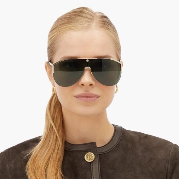 Gucci New - GUCCI Metal Rimless Square Sunglasses GG0291S Black Go Size ONE SIZE - 8 Thumbnail