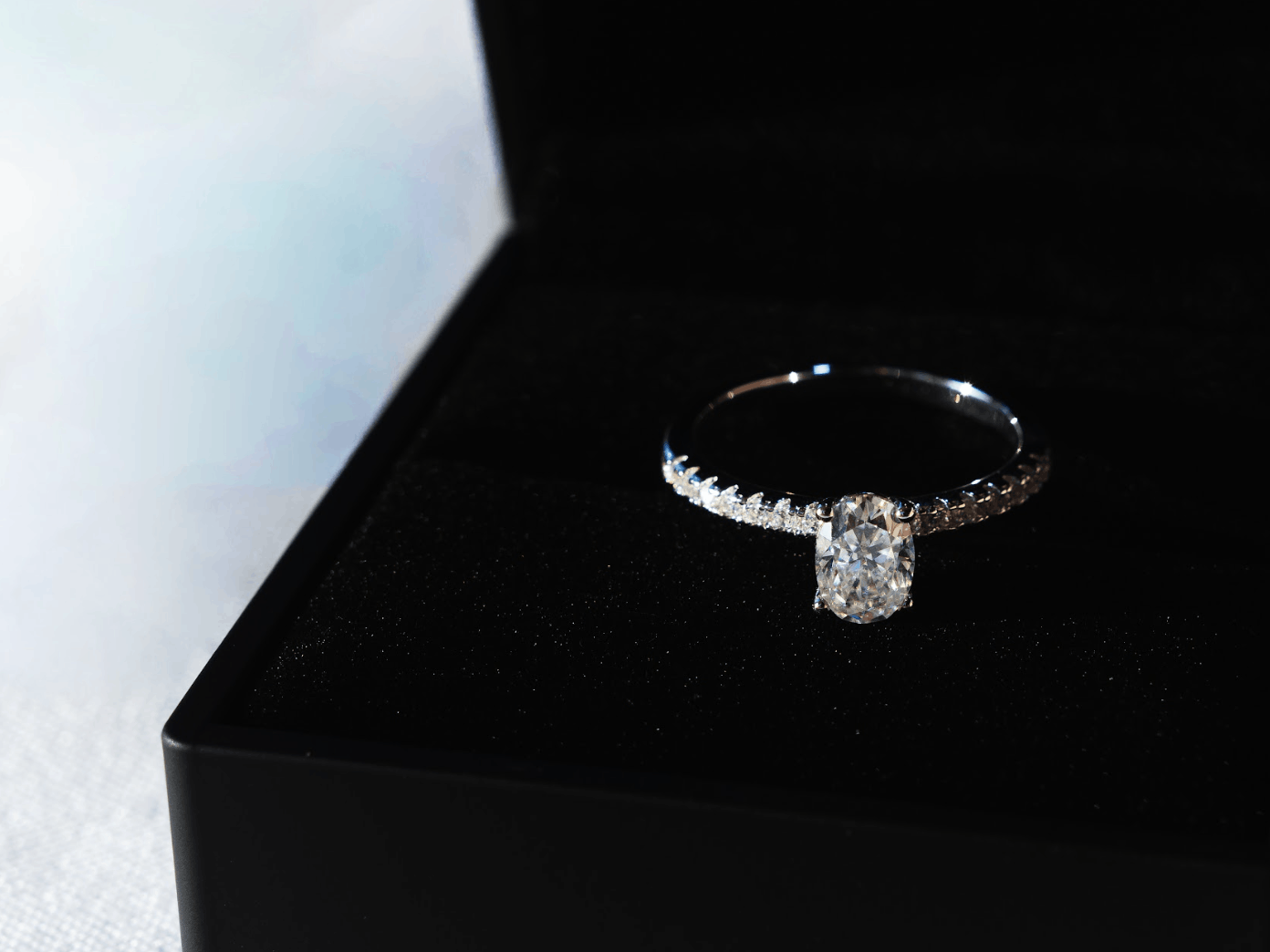Other Moissanite Ring 925 Sterling Silver Classic Solitaire Size 6 Size ONE SIZE - 3 Thumbnail