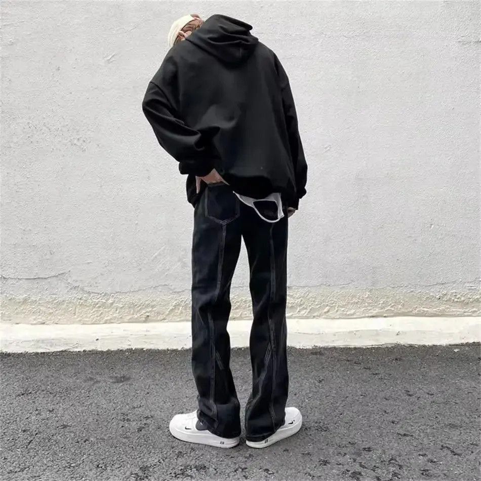 Japanese Brand Patchwork Stitch Stacked Vintage Retro Jeans y2k Size US 30 / EU 46 - 5 Thumbnail