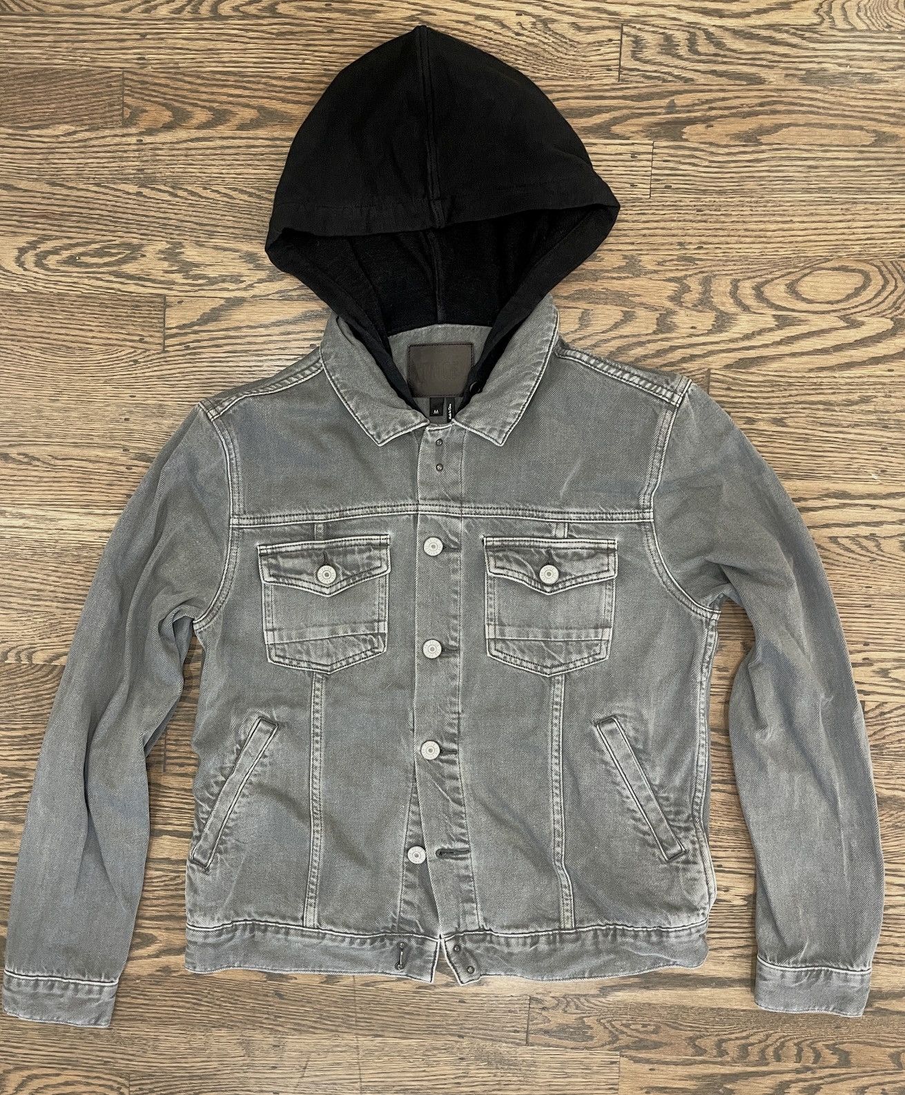 Paige Paige Scout Hooded Denim Jacket Size US M / EU 48-50 / 2 - 6 Thumbnail