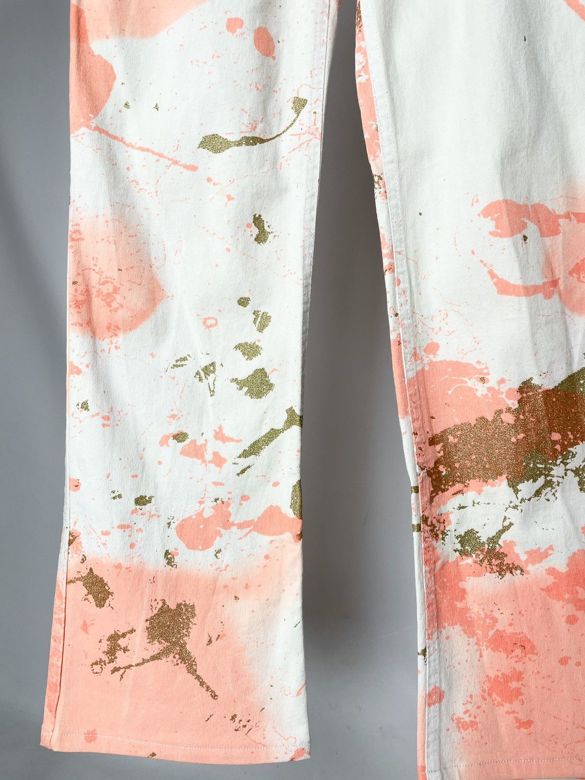 Roberto Cavalli Roberto Cavalli Vintage Paint Graphic White Jeans Just Pants Size US 32 / EU 48 - 4 Thumbnail