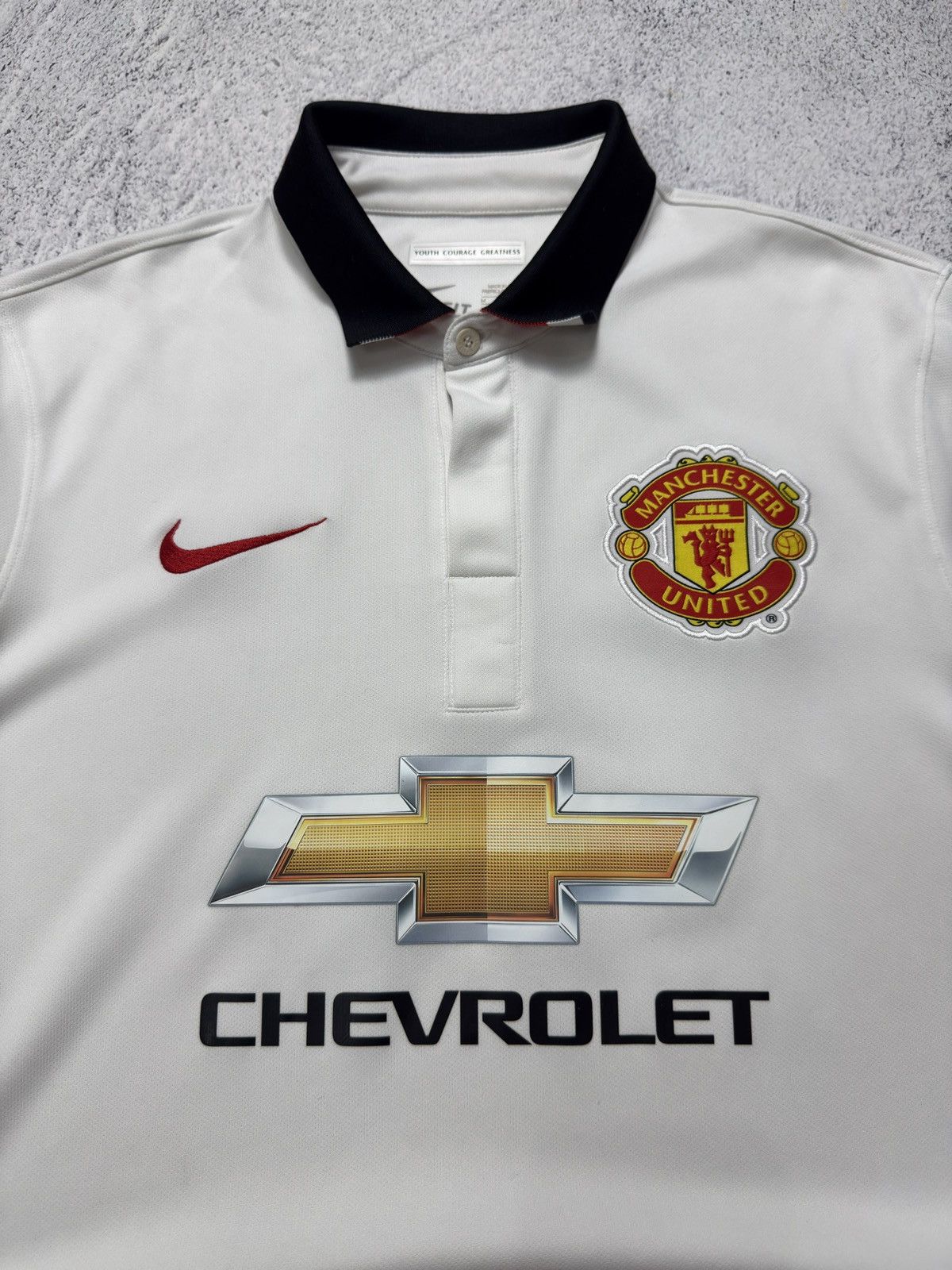 Nike NIKE MANCHESTER UNITED 2014/2015 AWAY FOOTBALL SHIRT JERSEY Size US M / EU 48-50 / 2 - 6 Thumbnail