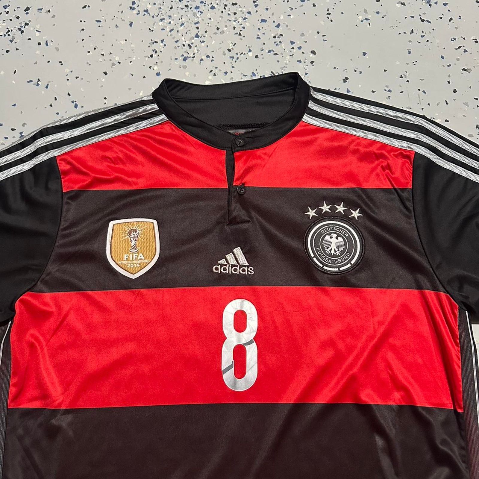 Adidas 2014 Adidas Germany 2014 FIBA World Cup Mesut Ozil Away Kit Size US XL / EU 56 / 4 - 2 Thumbnail