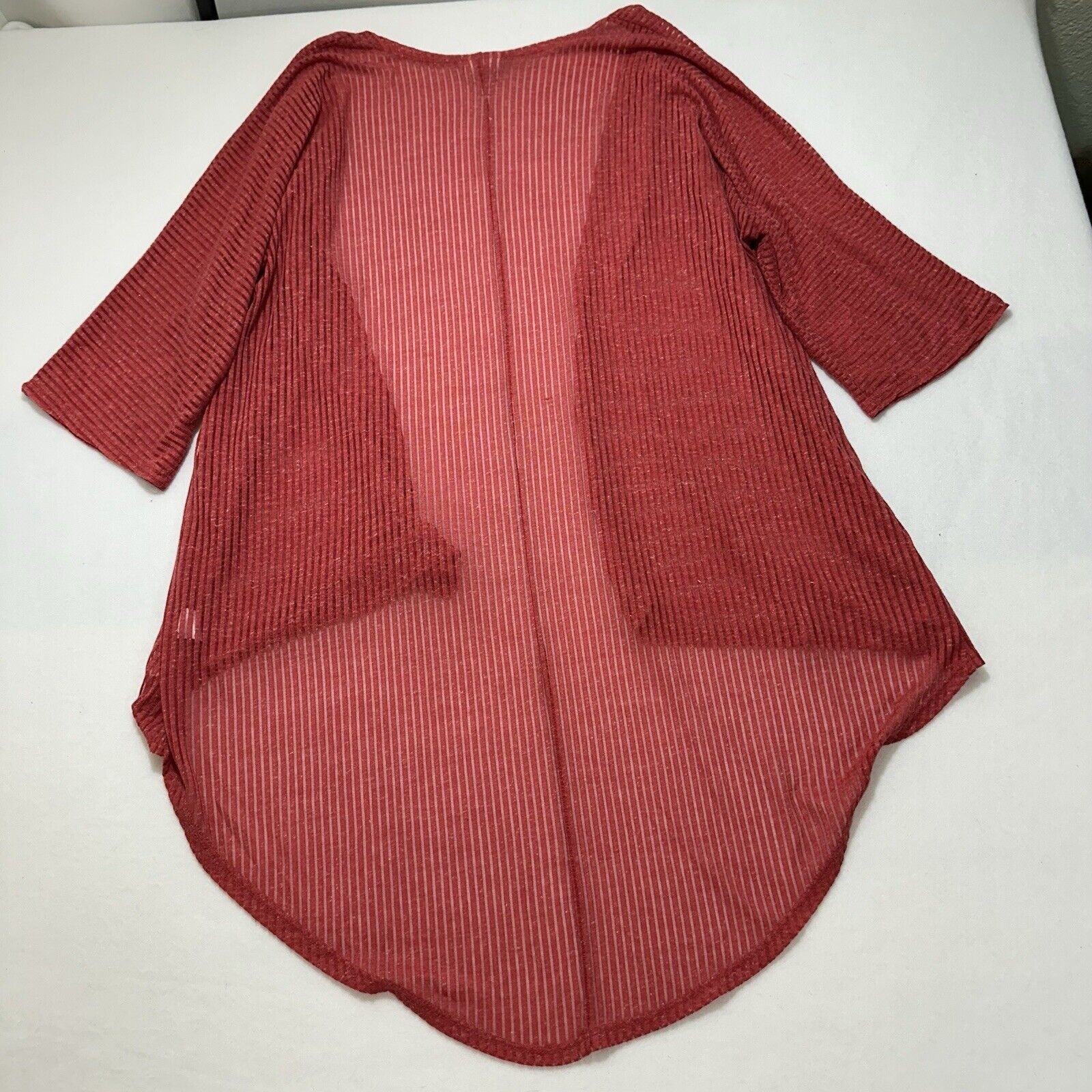 Other LuLaRoe Small Cardigan Sweater Open Front Pink Flax Blend Size S / US 4 / IT 40 - 10 Thumbnail
