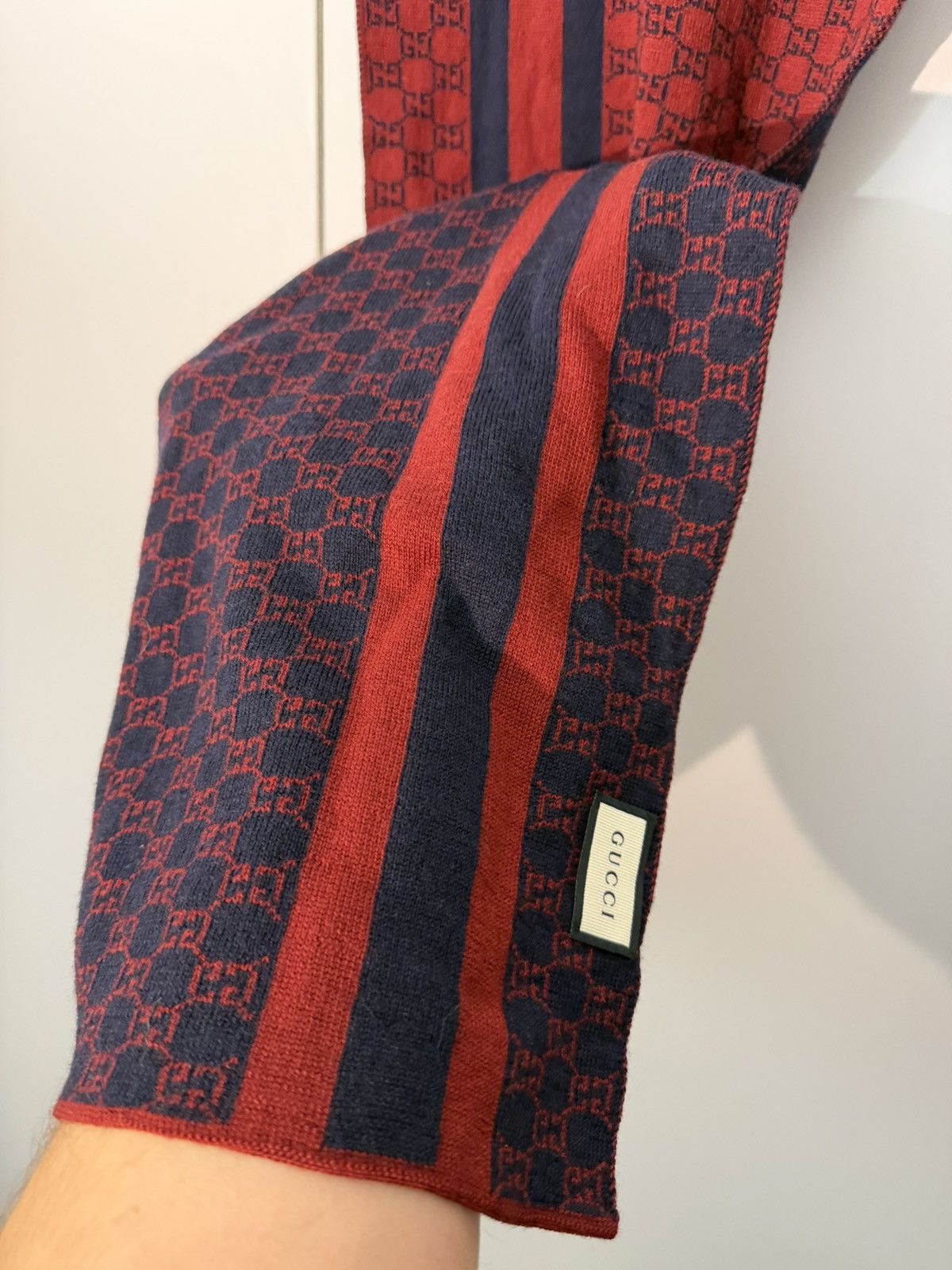 Gucci Gucci GG Monogram Scarf Double Side Size ONE SIZE - 1 Thumbnail