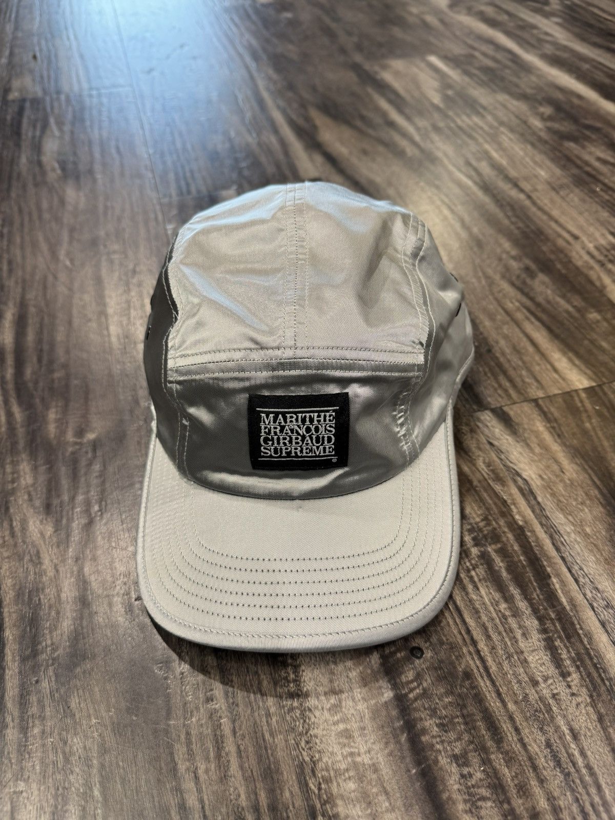Supreme Supreme Marithe Francios Girbaud Sport Camp Cap Silver Hat Size ONE SIZE - 1 Thumbnail