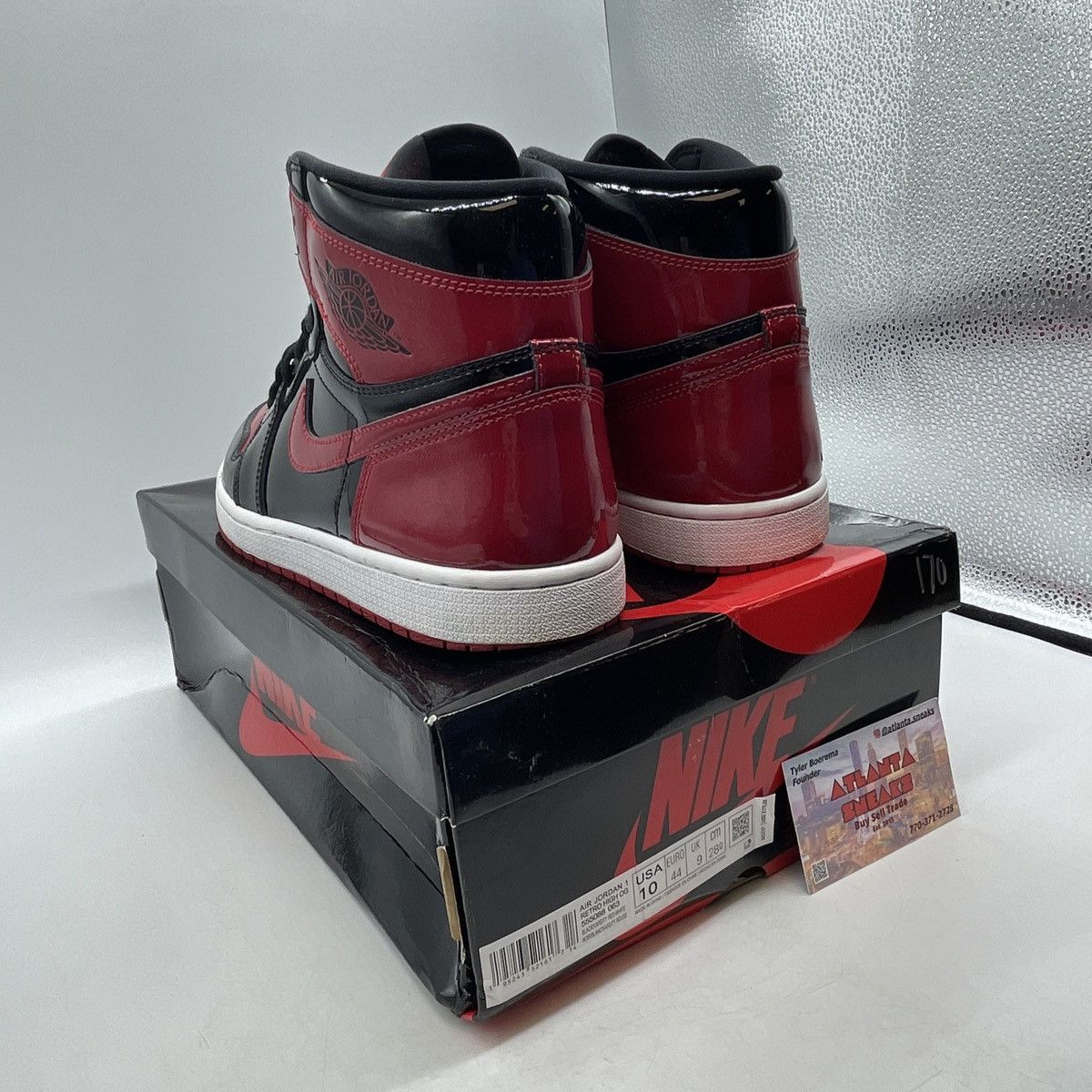 Jordan Brand Air Jordan 1 patent bred Size US 10 / EU 43 - 4 Thumbnail