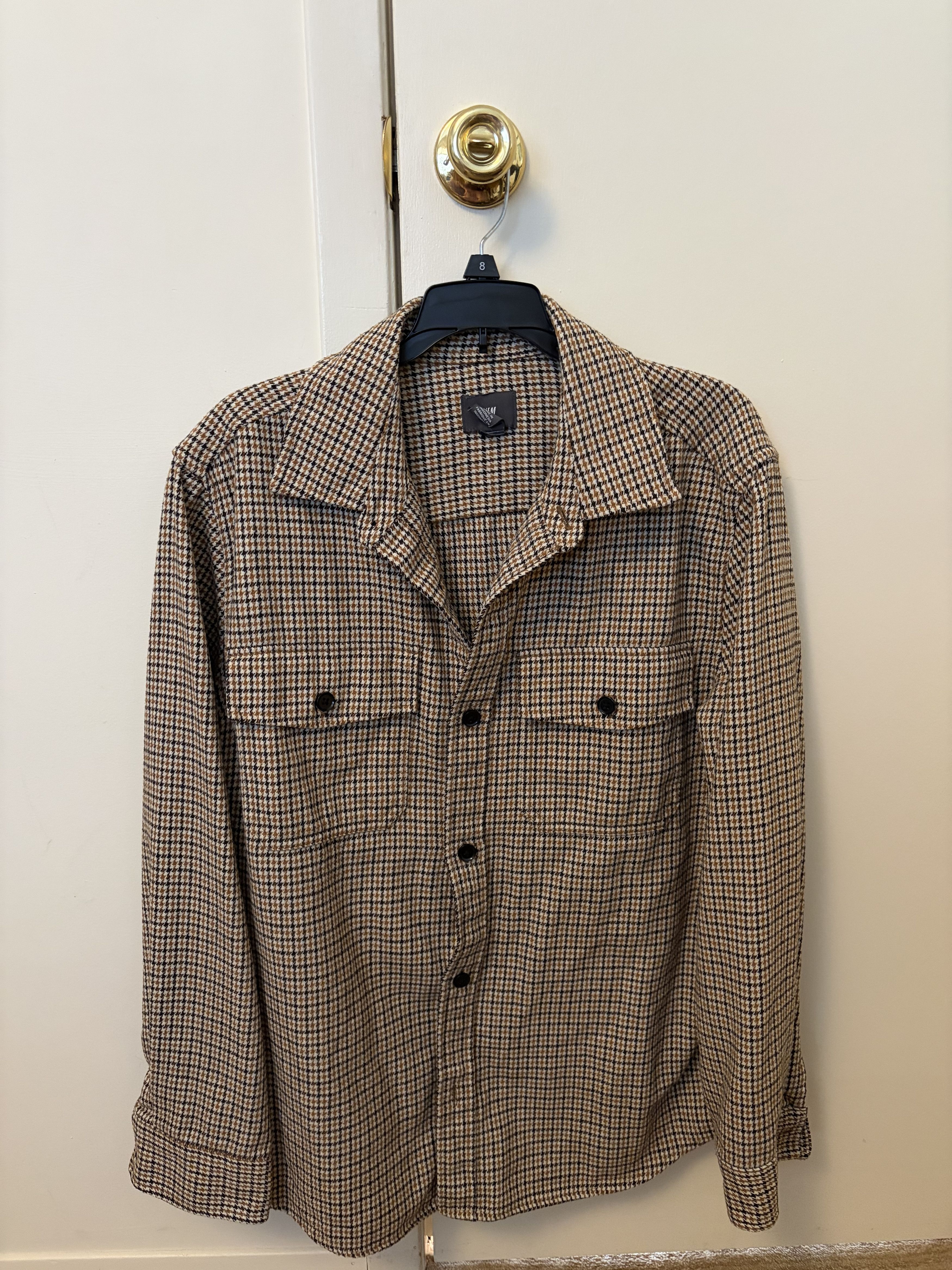 Other H&M Yellow Black Houndstooth Shirt Size US L / EU 52-54 / 3 - 1 Thumbnail