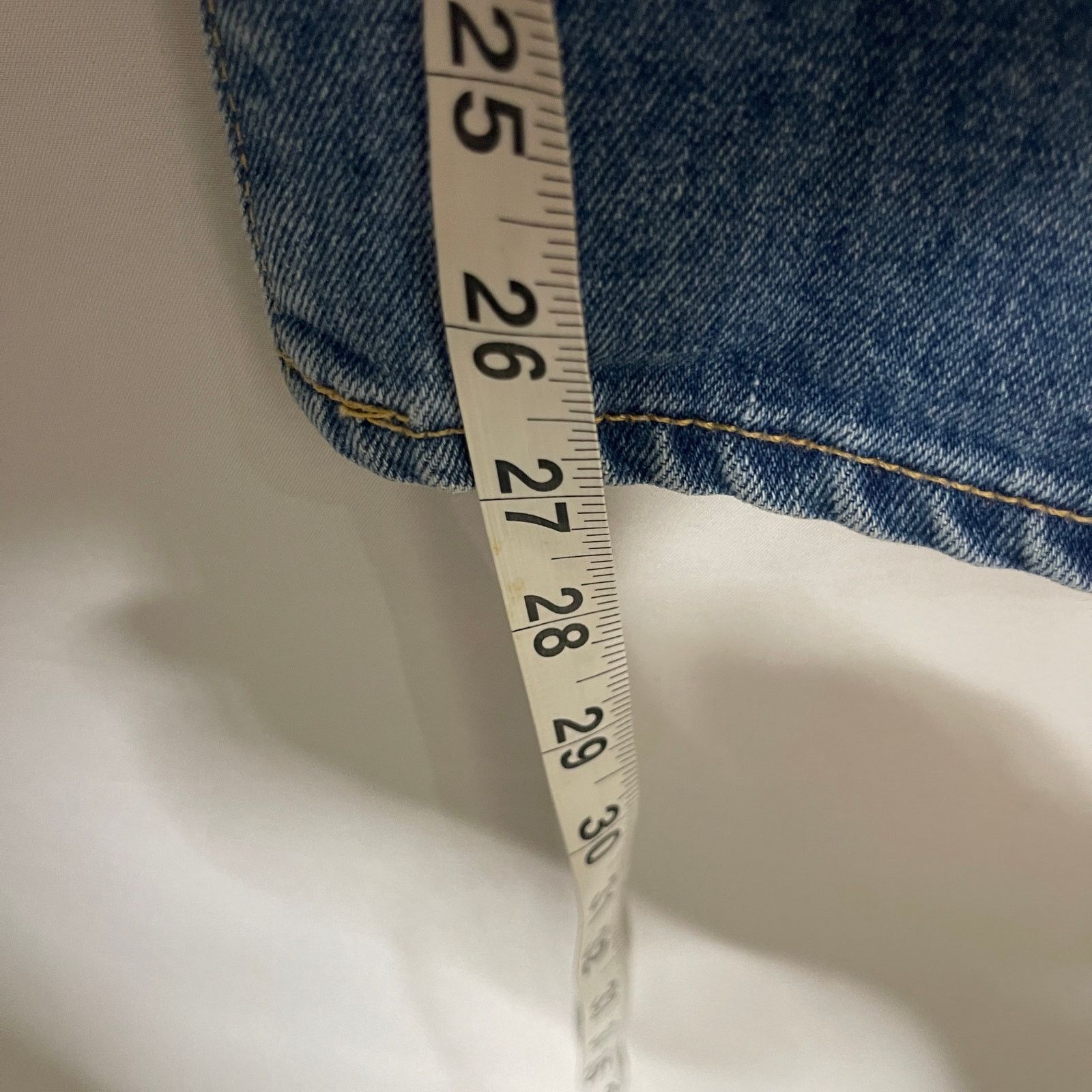 SLVRLAKE SLVRLAKE Beatnik Ankle Straight Jeans in Forever Blue Sz 28 Size 28" / US 6 / IT 42 - 10 Thumbnail