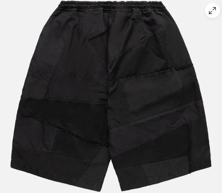 Comme des Garcons Homme Plus Dyed Patchwork Shorts 'Black' Size L Size US 34 / EU 50 - 2 Thumbnail
