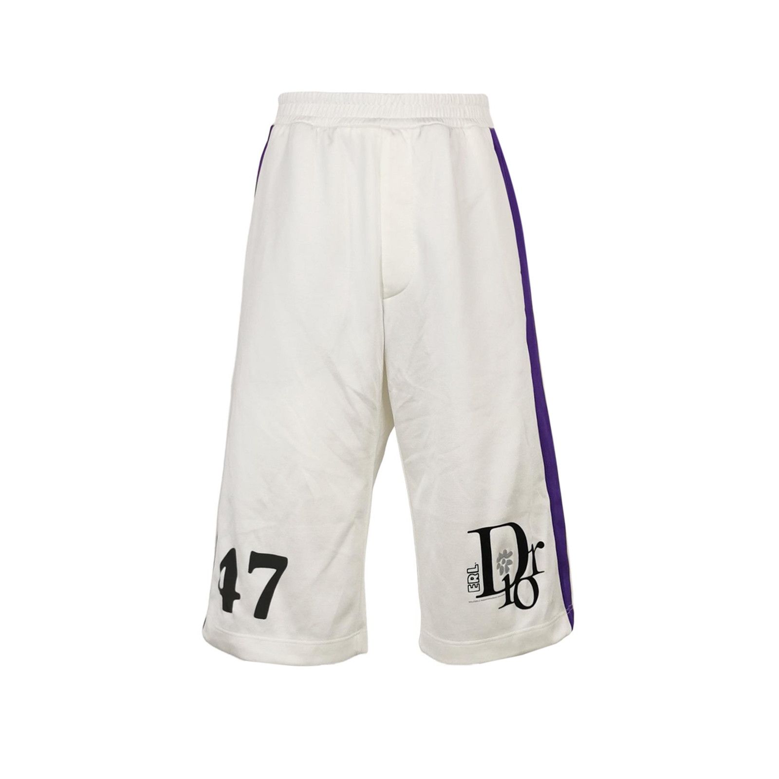 Celine Dior By Erl Colorblock Logo Cotton Shorts XXS Size US 26 / EU 42 - 1 Thumbnail
